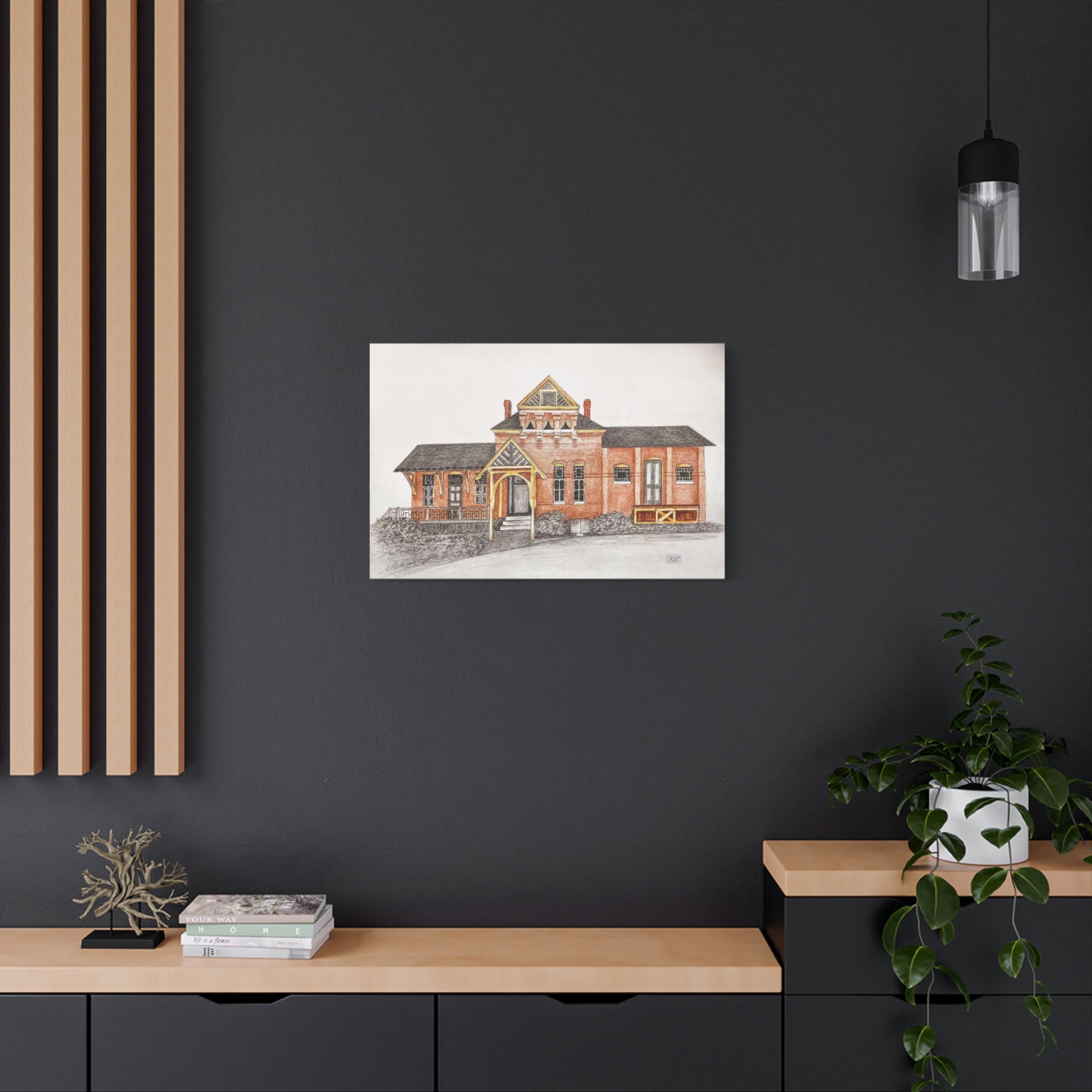 Sykesville Station Canvas Wall Art