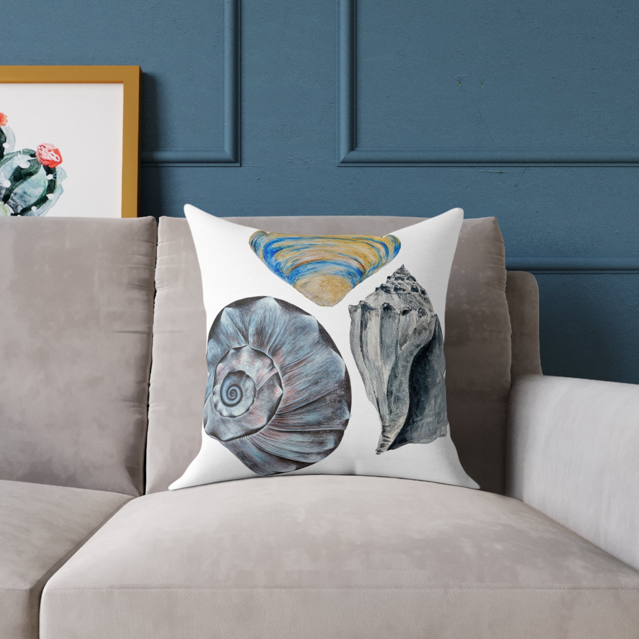 Welk Shell Square Canvas Pillow