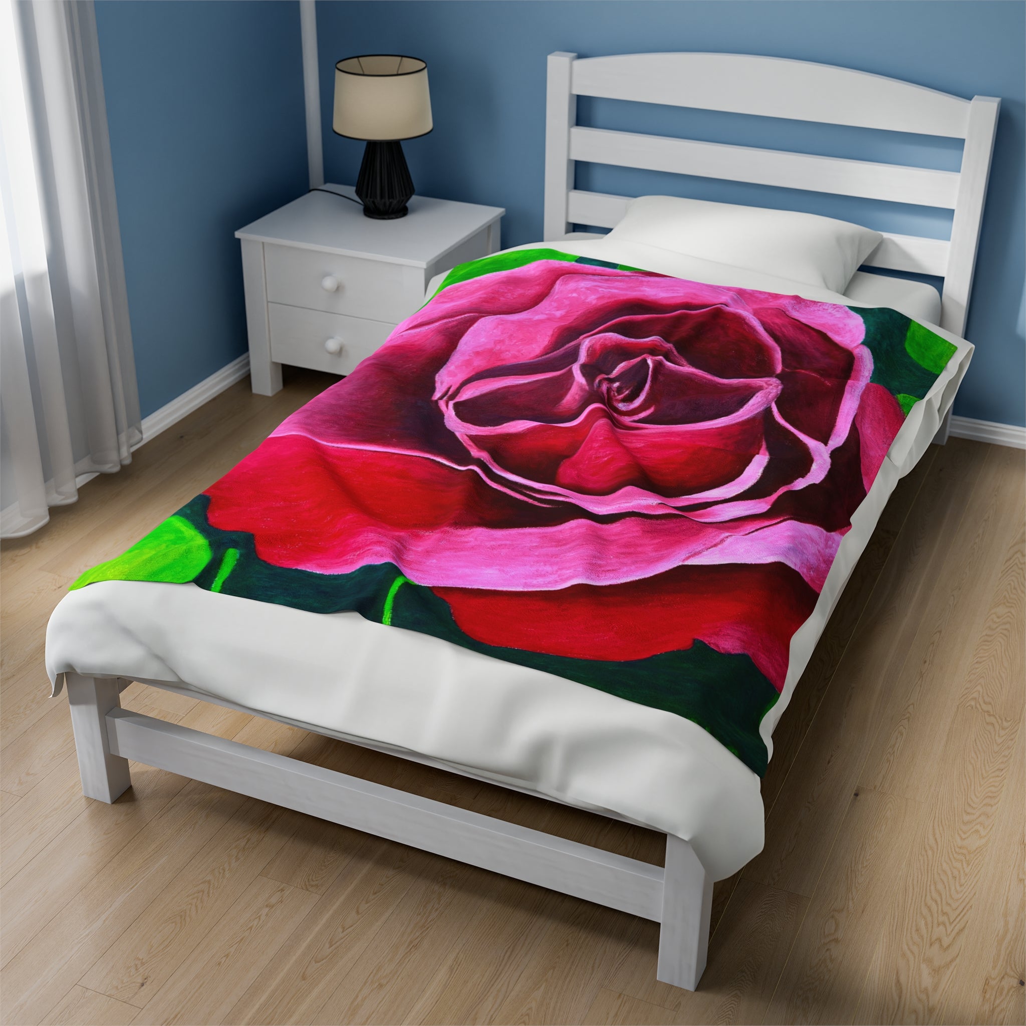 Second Rose Velveteen Plush Blanket