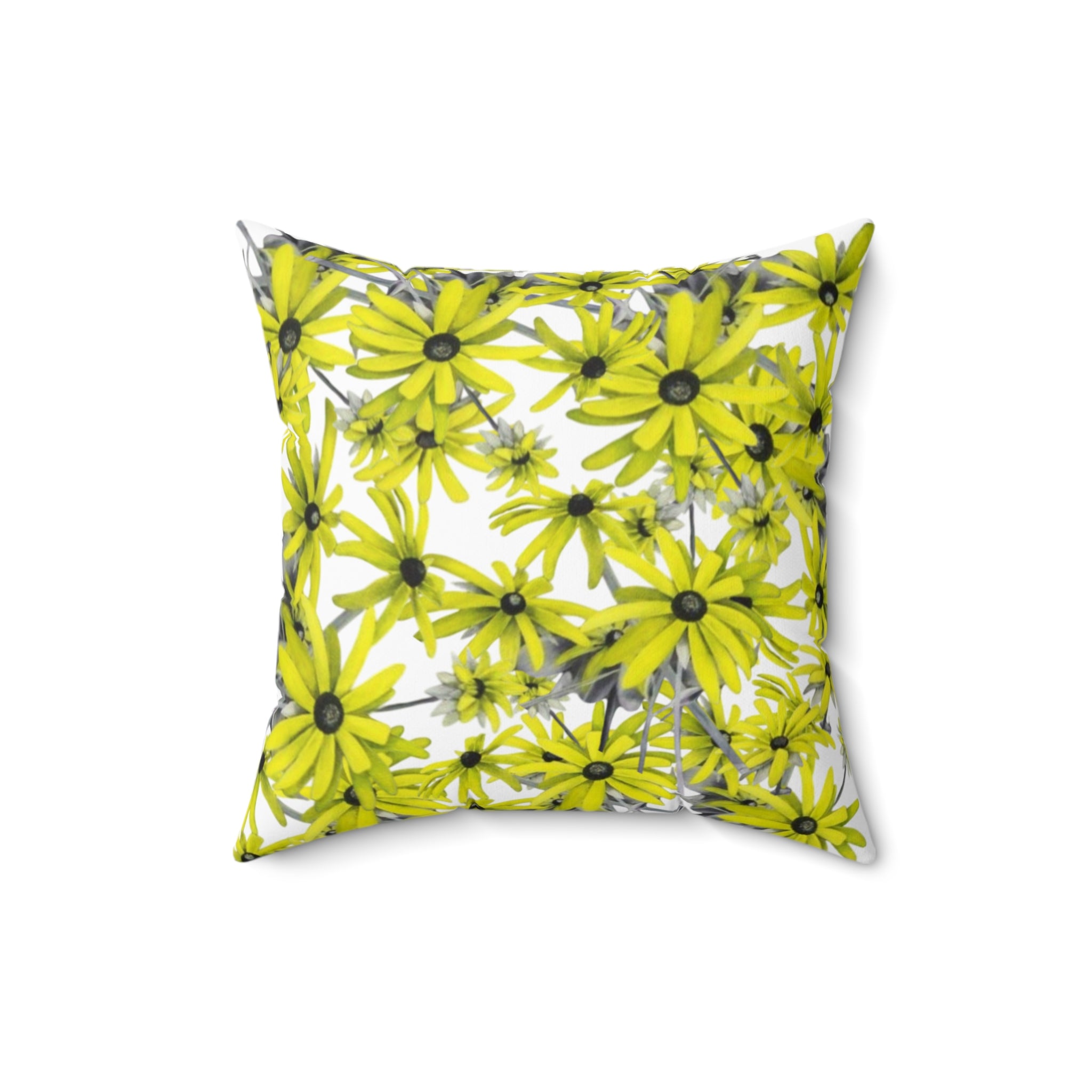 Le' Daisy oil painting square pillow