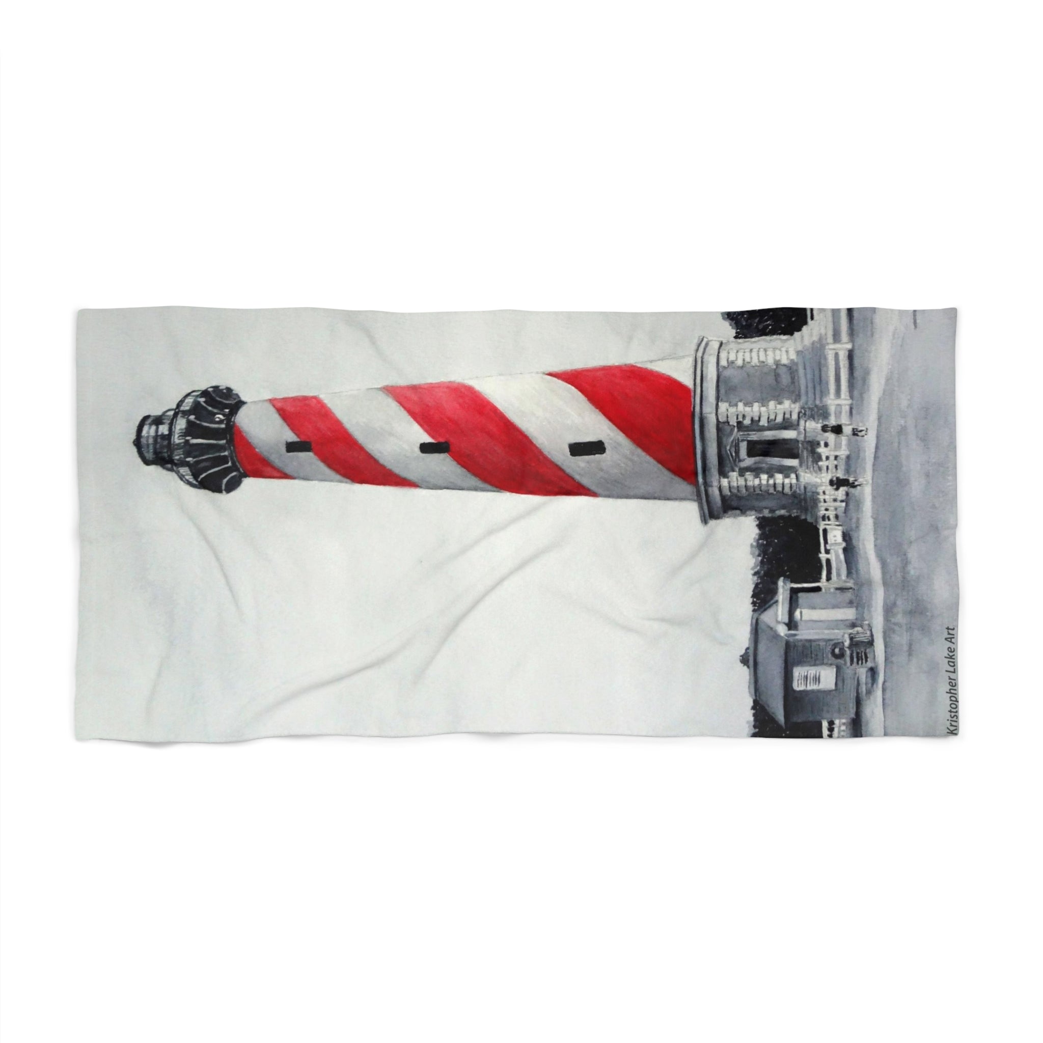 Hatteras Lighthouse Surreal Beach Towel