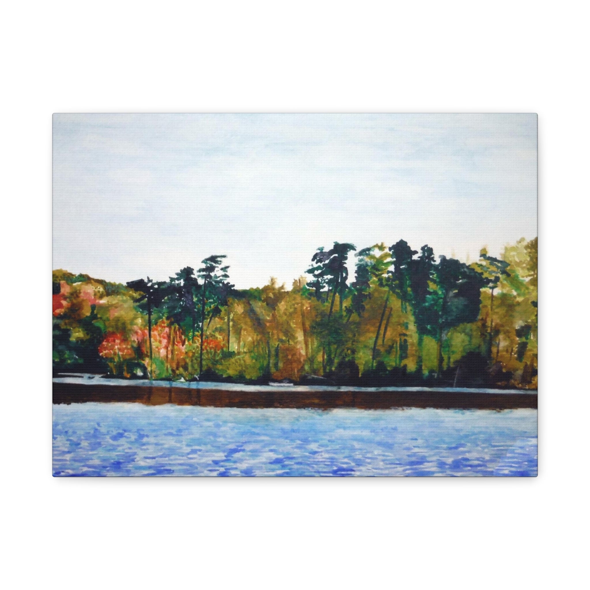 Lake Kayaking Canvas Gallery Wraps