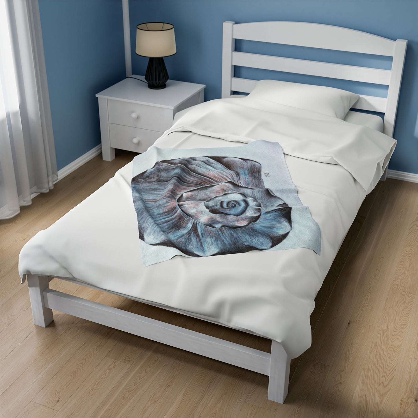 OBX Welk Shell Velveteen Plush Blanket