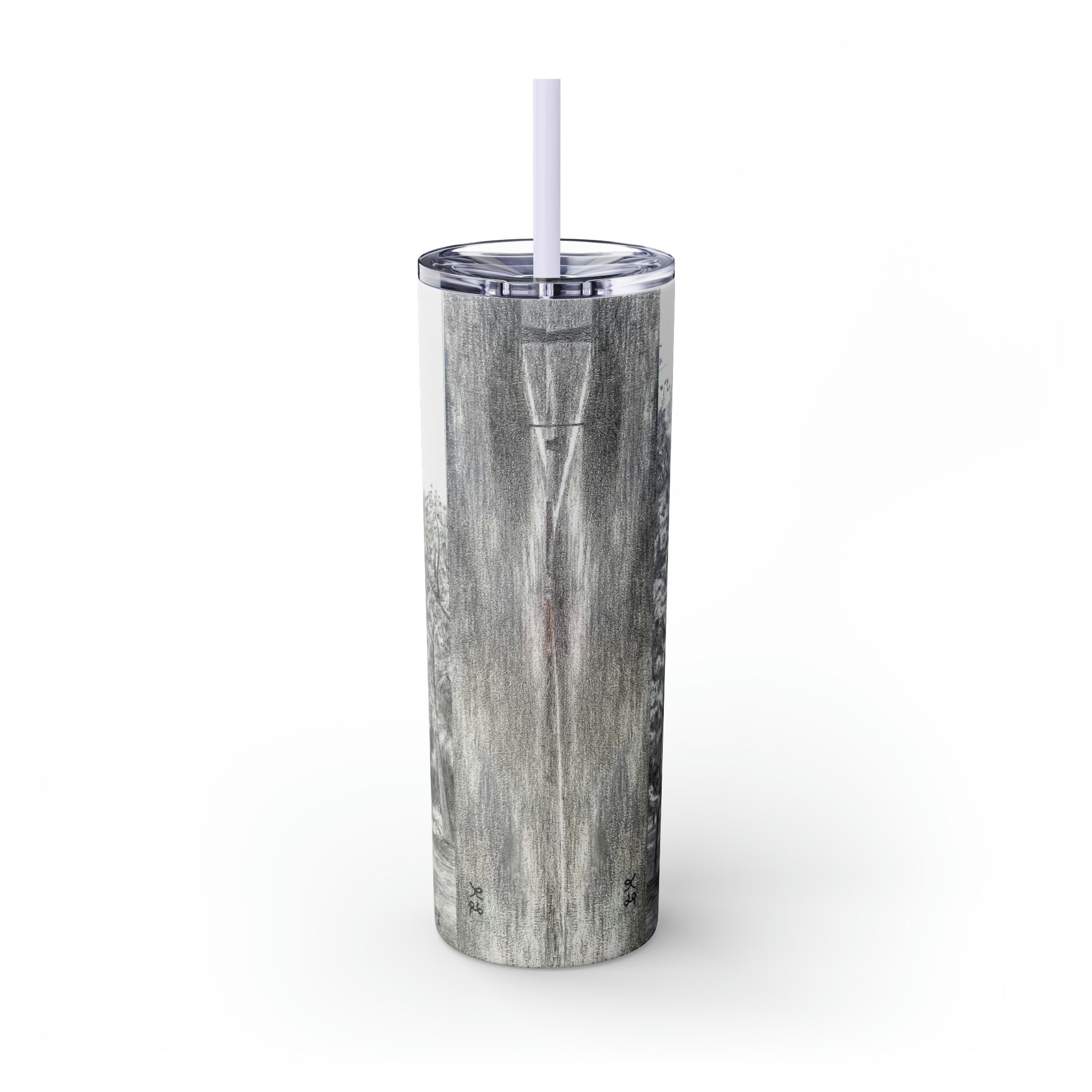 Currituck Lighthouse Skinny Tumbler with Straw, 20oz
