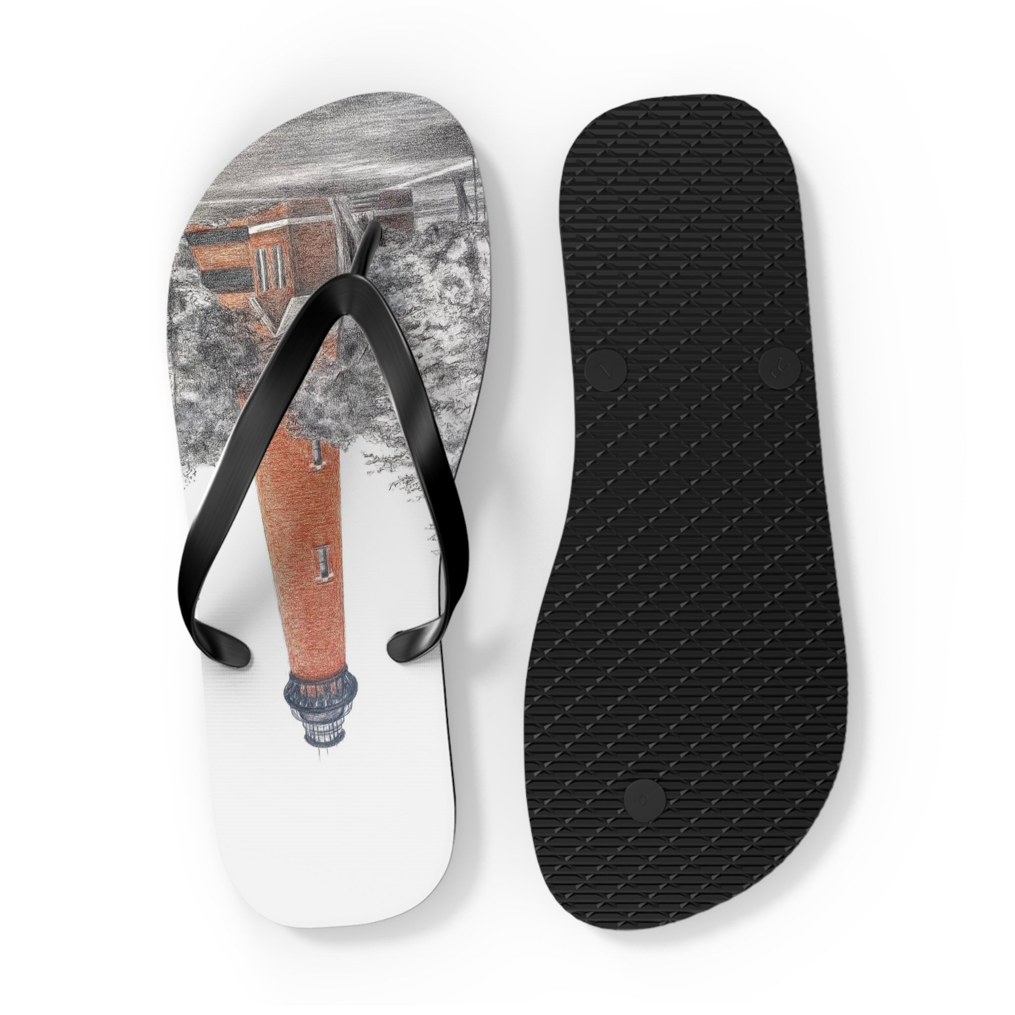 Universal Flip Flops OBX Currituck Lighthouse