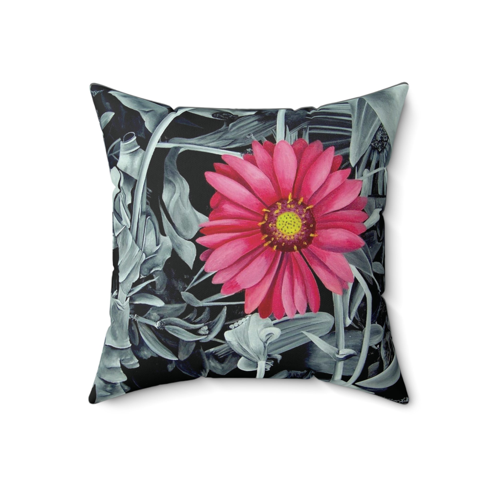 Growth Flower Square Pillow