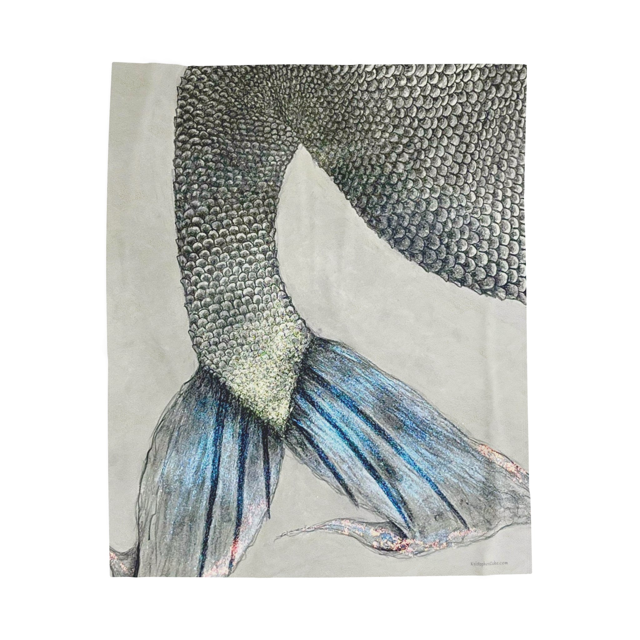 OBX Mermaid #1 Velveteen Plush Blanket