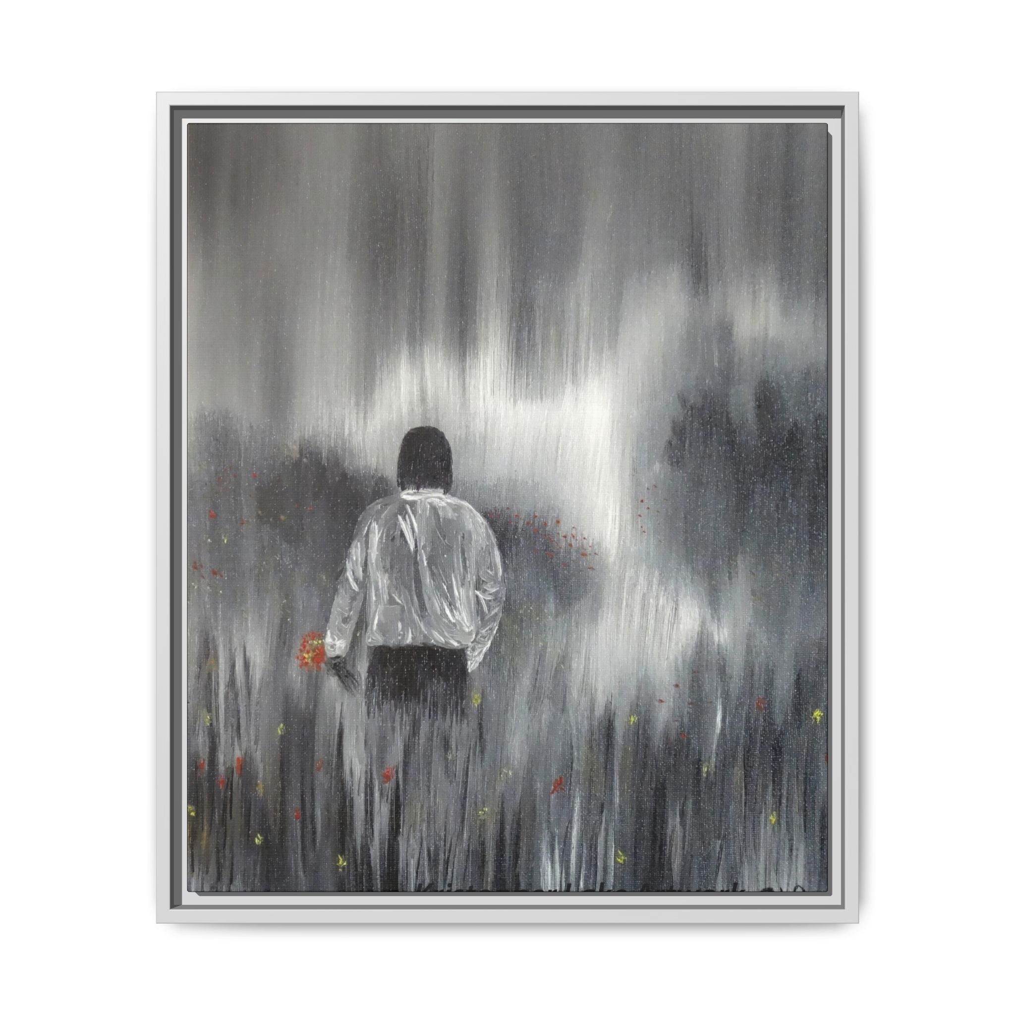Dreamer painting Matte Canvas, Framed (Multi-color)
