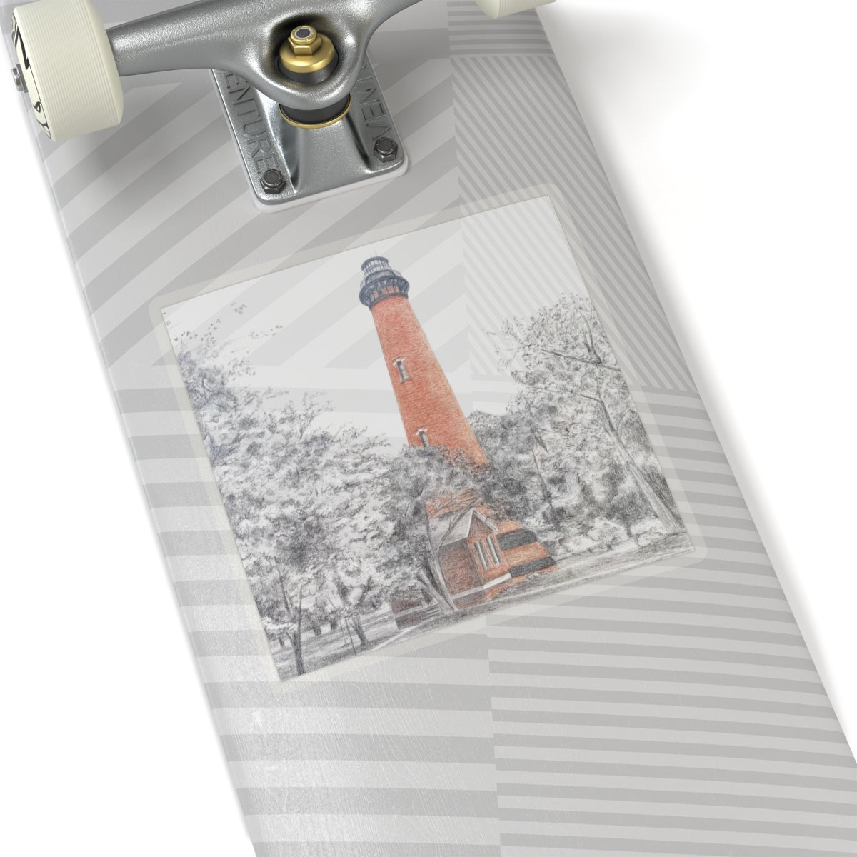 Currituck Lighthouse Kiss-Cut Stickers