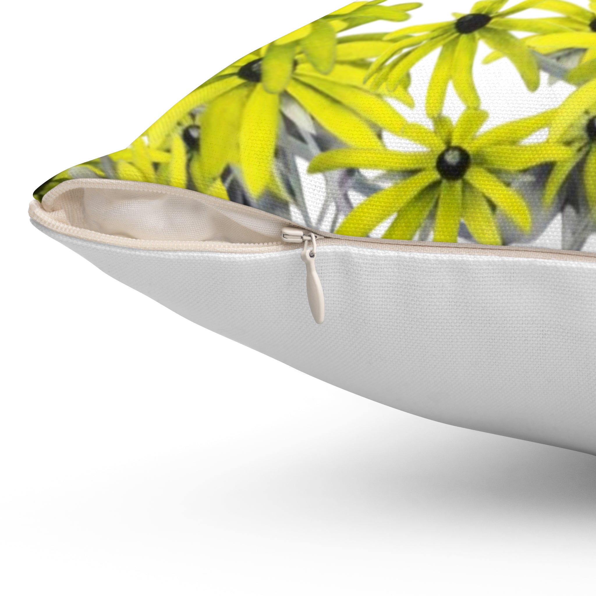 Le' Daisy oil painting square pillow