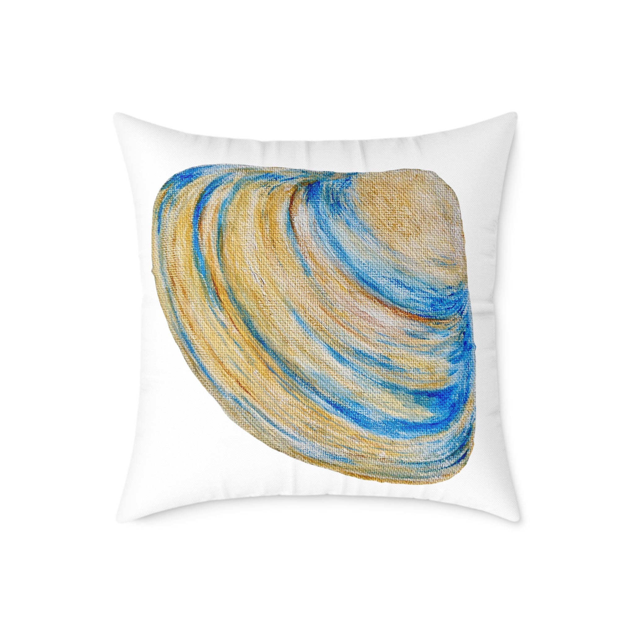 Clam Shell Square Canvas Pillow