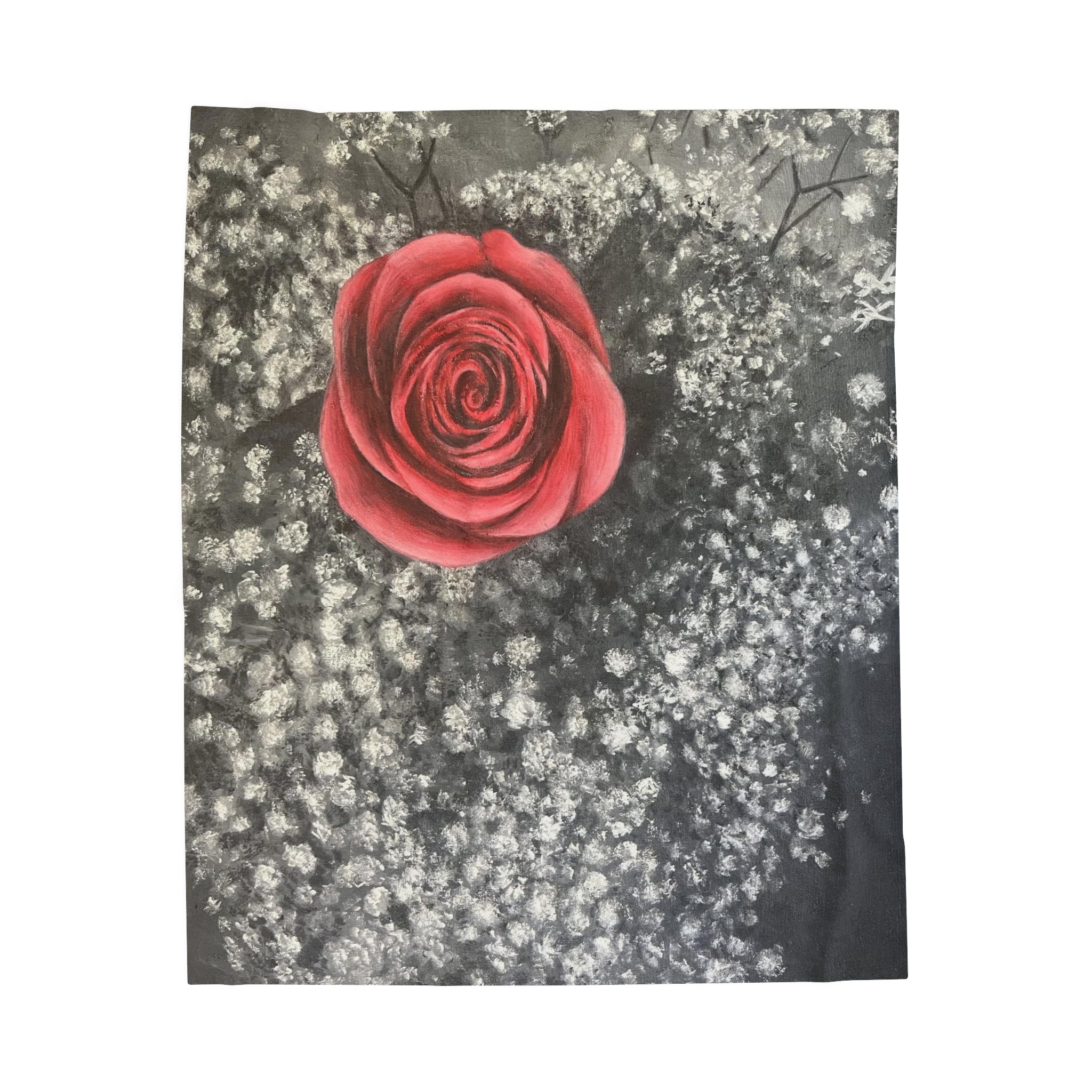 Artist Rose Velveteen Plush Blanket