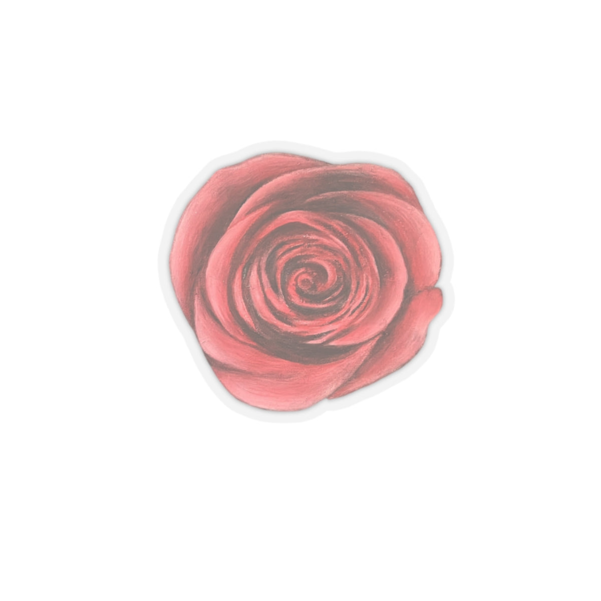 Artist Rose Kiss-Cut Stickers