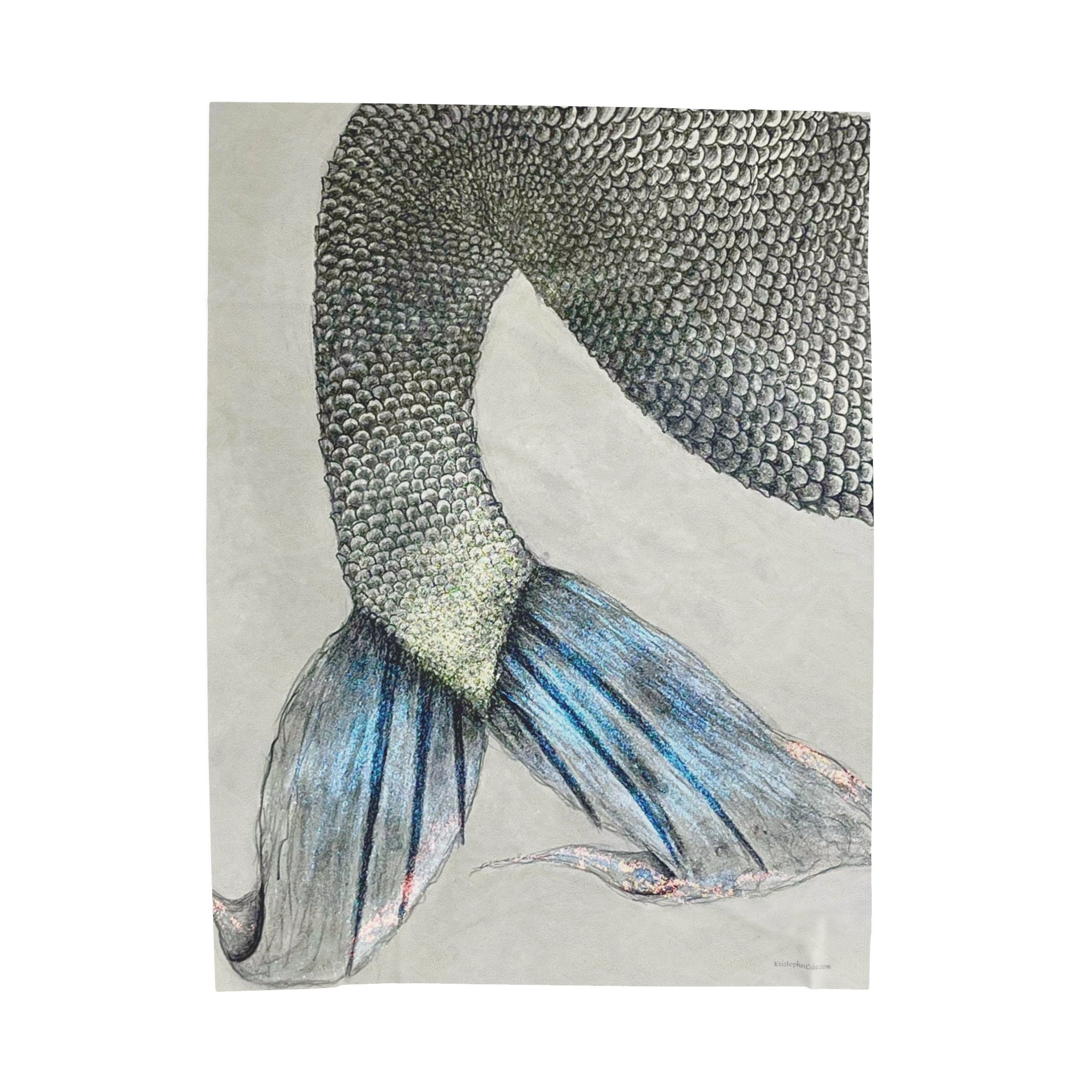 OBX Mermaid #1 Velveteen Plush Blanket