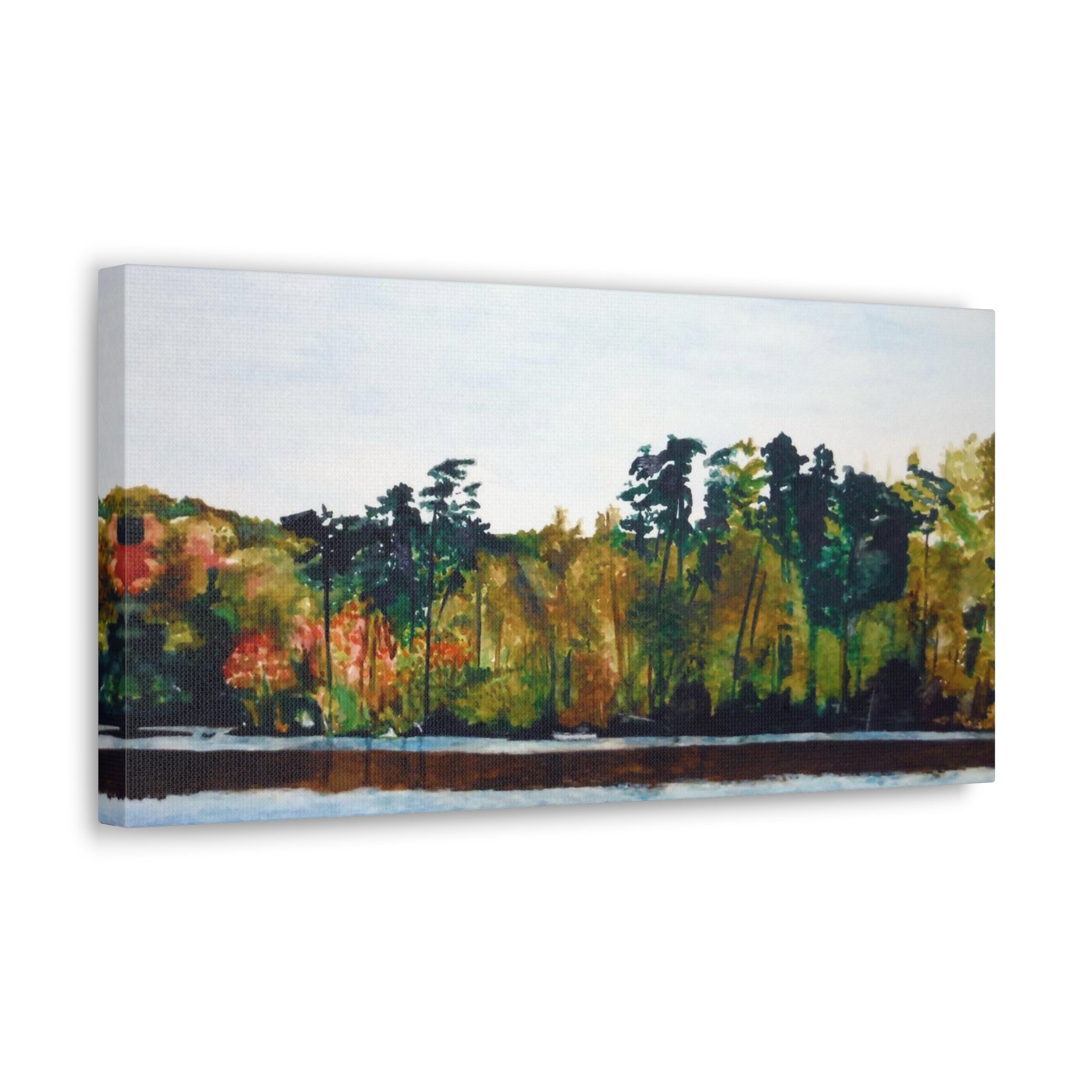 Lake Kayaking Canvas Gallery Wraps