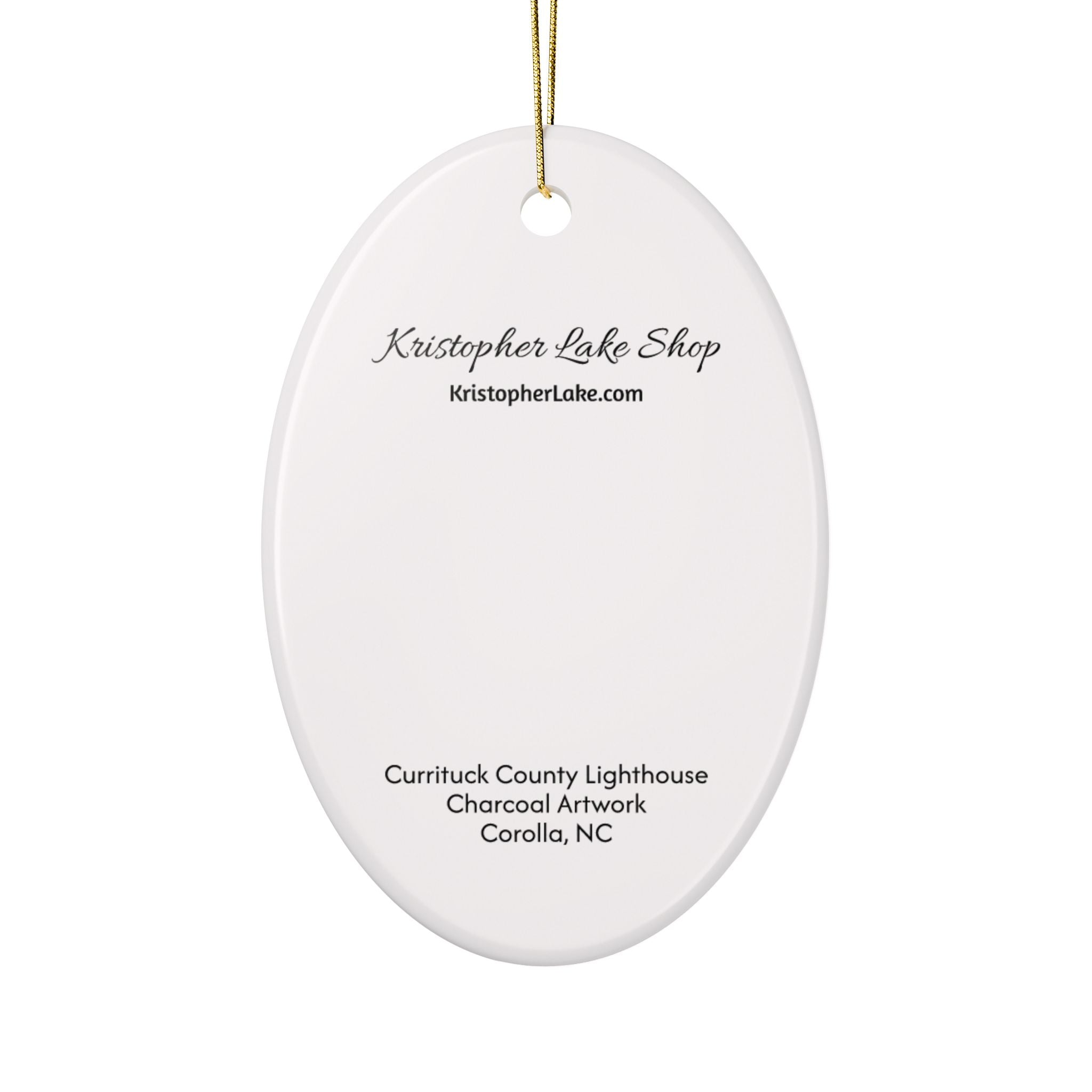 Currituck Lighthouse Ceramic Ornament, Signature Collection