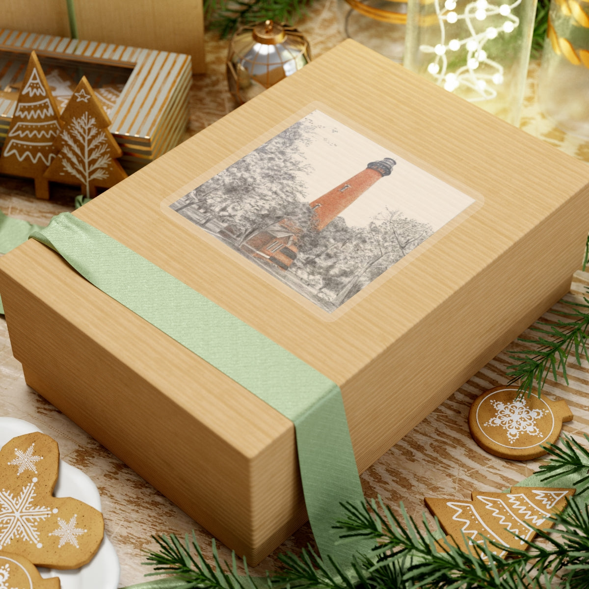 Currituck Lighthouse Kiss-Cut Stickers