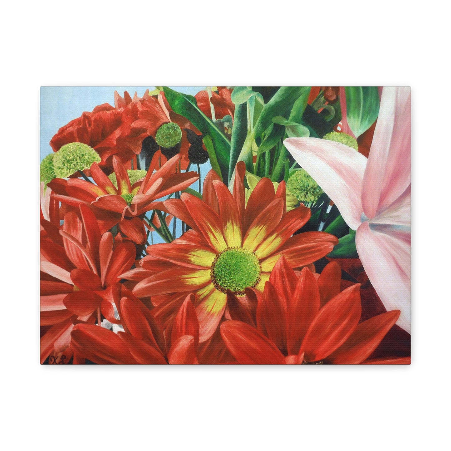 Gallery Print of the Original Oil Painting "Bunch Of Flowers"