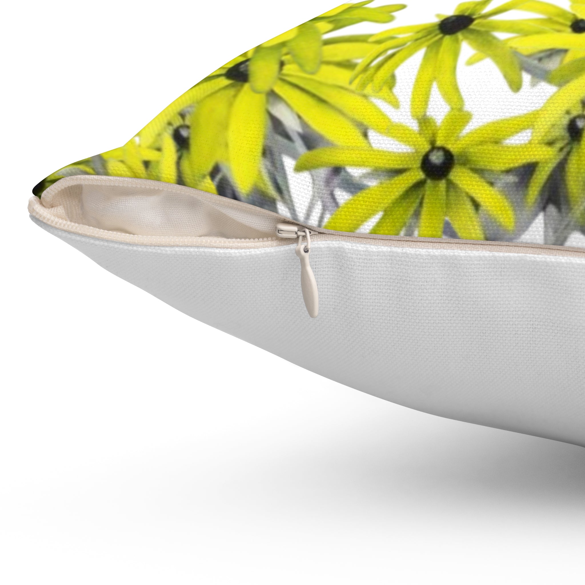 Le' Daisy oil painting square pillow