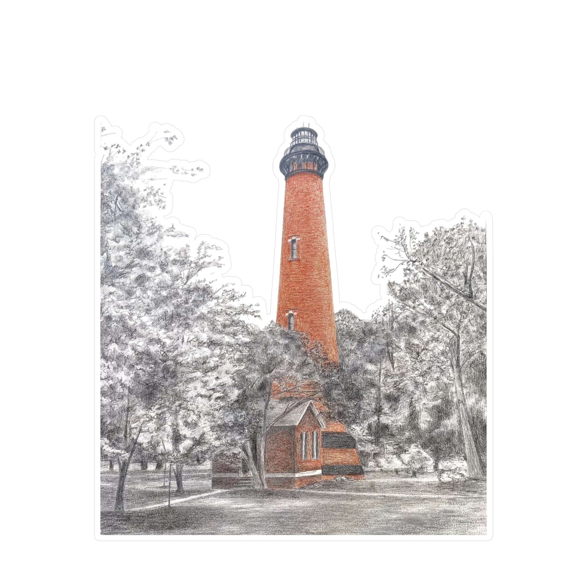Currituck Lighthouse Vinyl Decals
