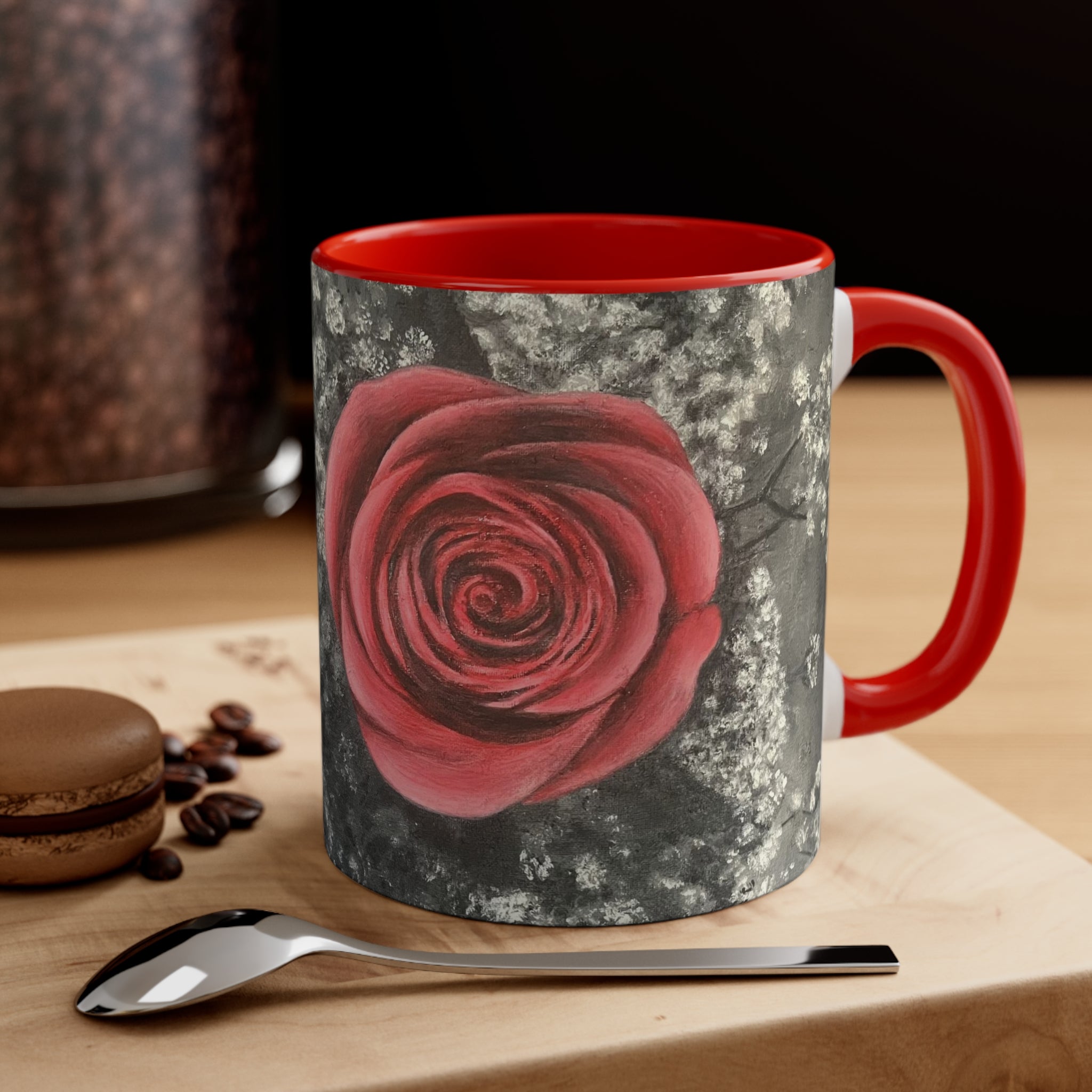 Artist Rose Accent Coffee Mug, 11oz