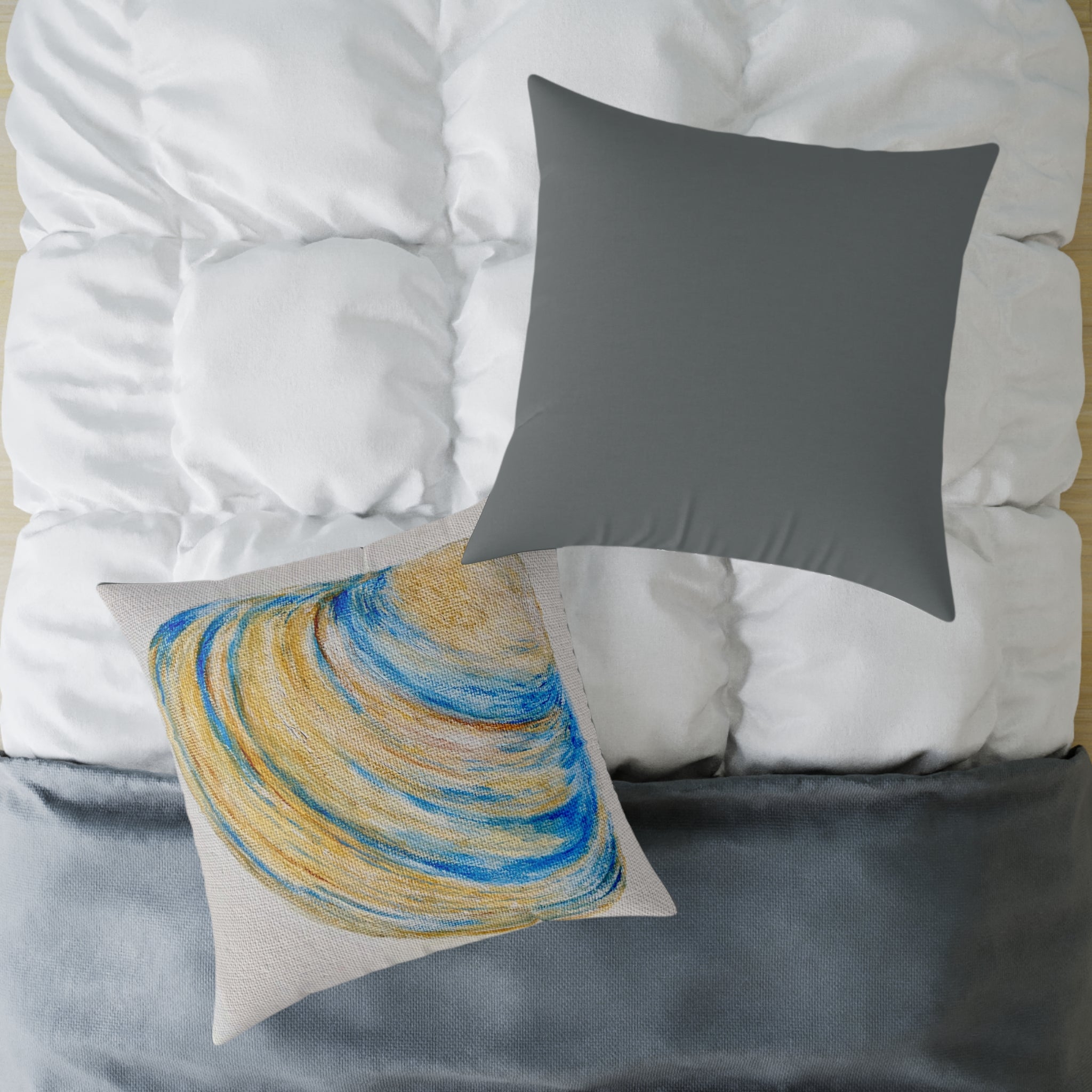 Clam Shell Square Canvas Pillow