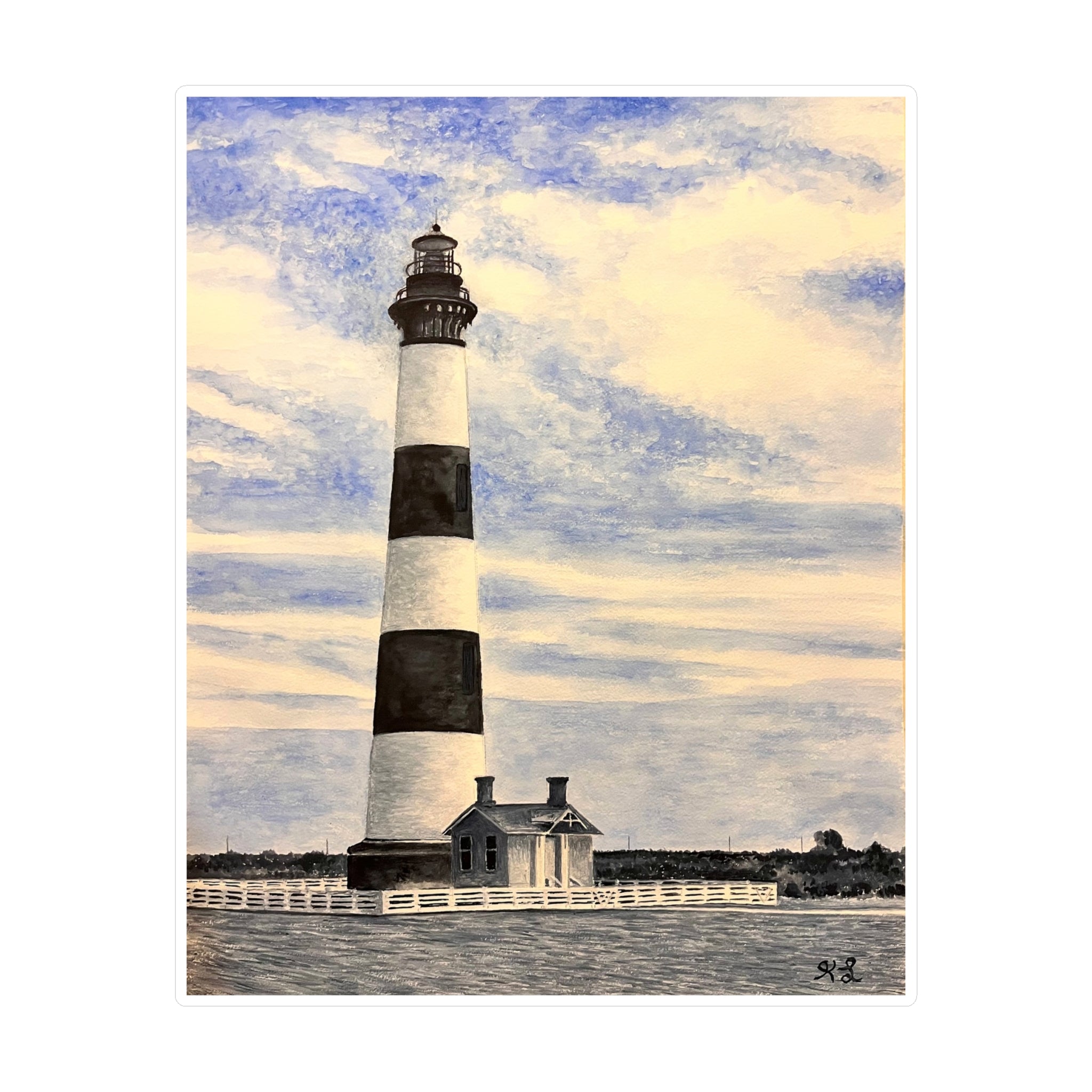 Bodie Island Lighthouse Kiss-Cut Vinyl Decals