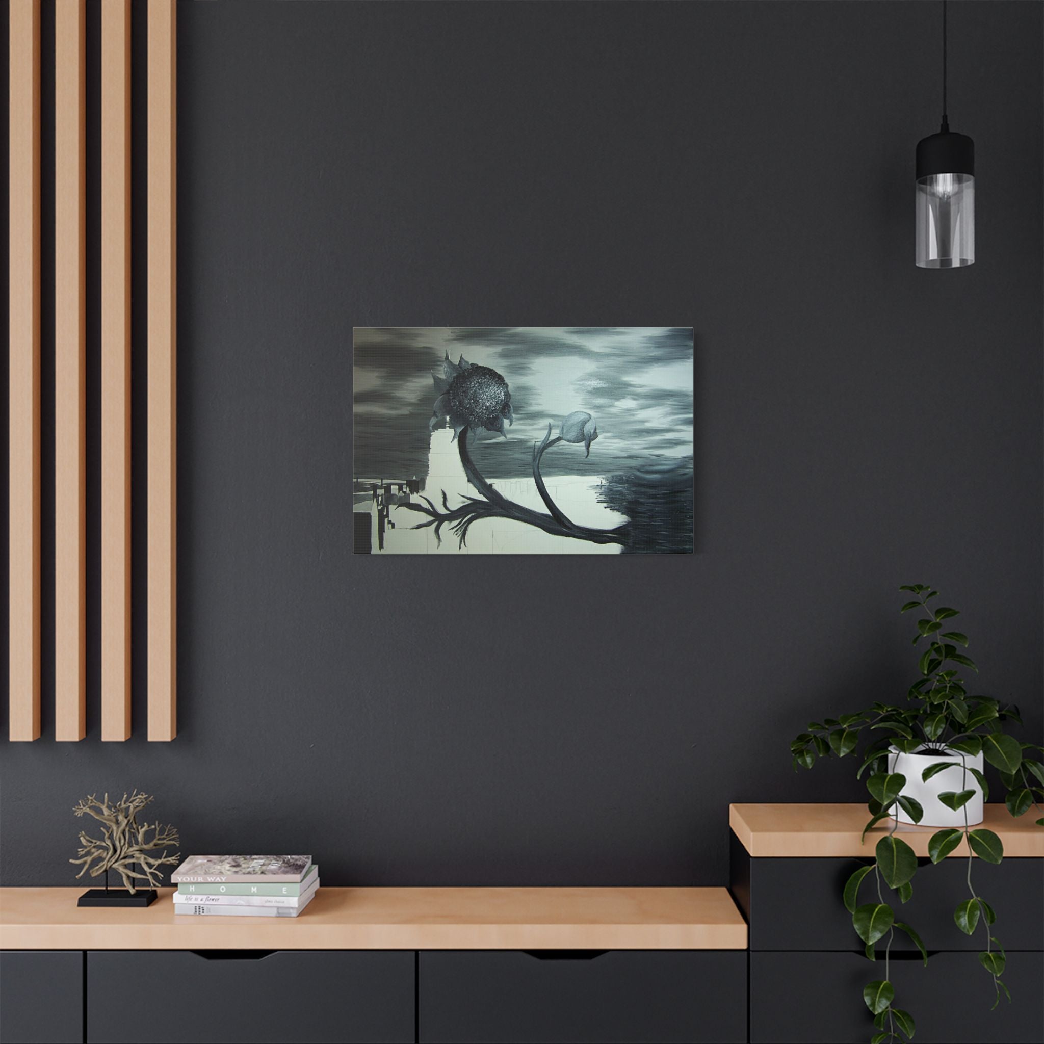 Tri- State Flower Canvas wall art