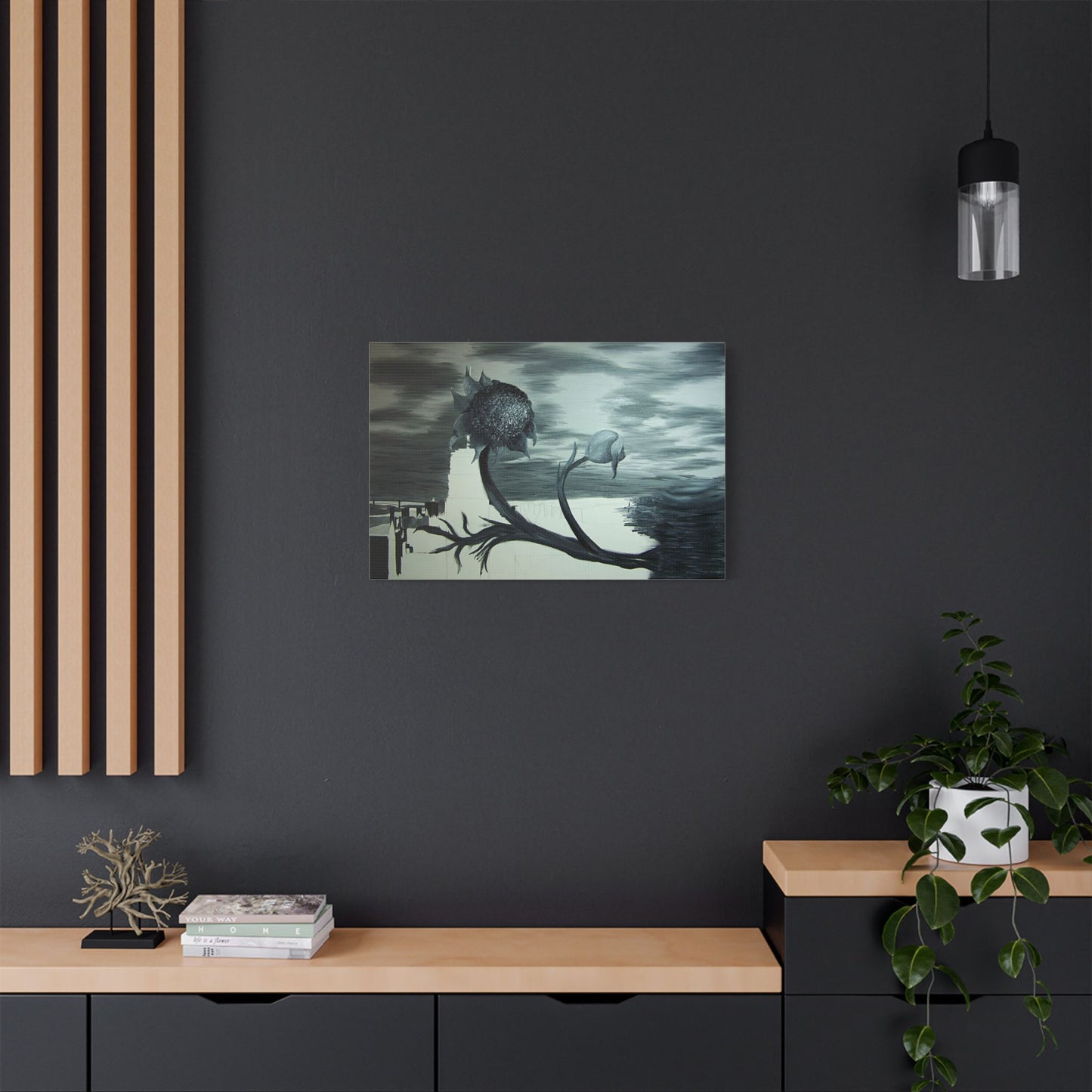 Copy of Tri- State Flower Canvas wall art
