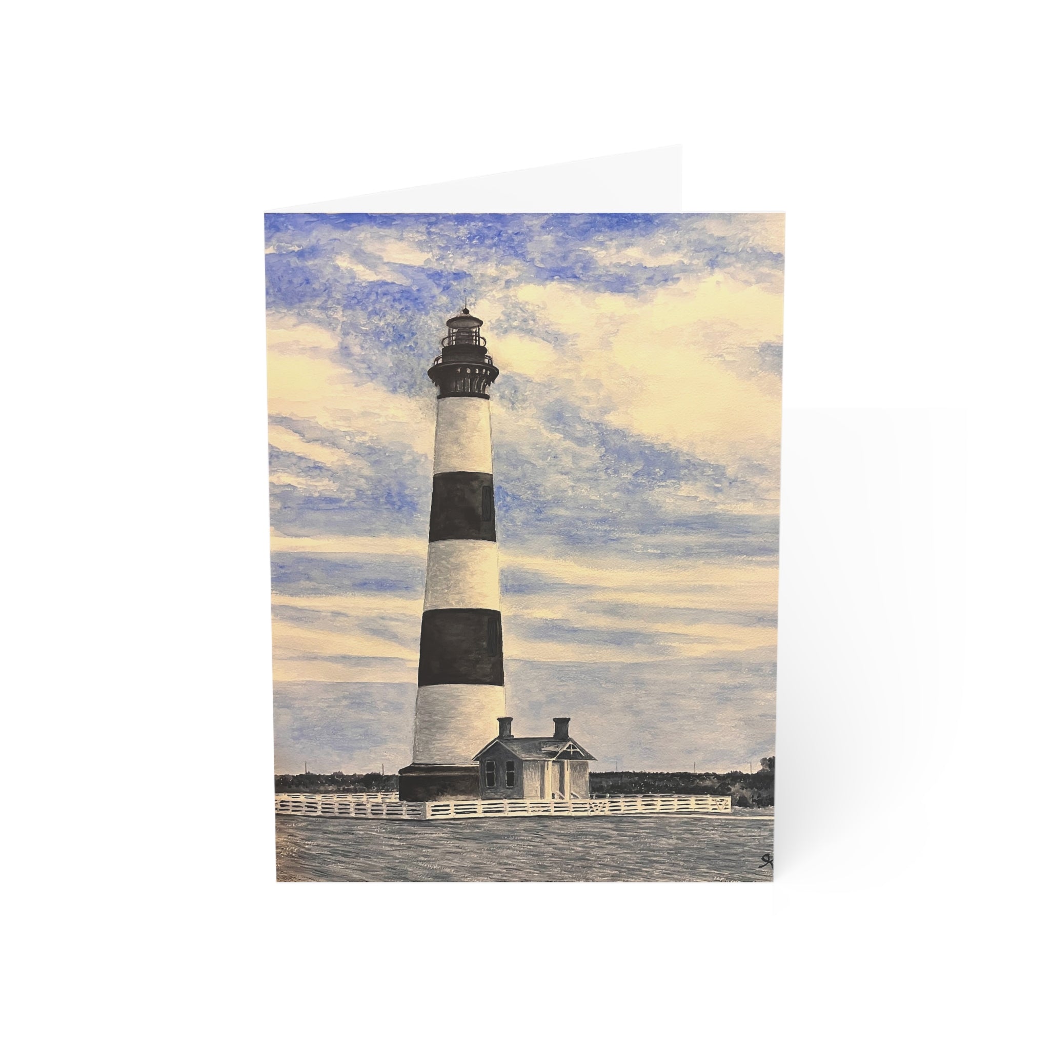 Bodie Island Lighthouse Greeting Cards (1, 10, 30, and 50pcs)