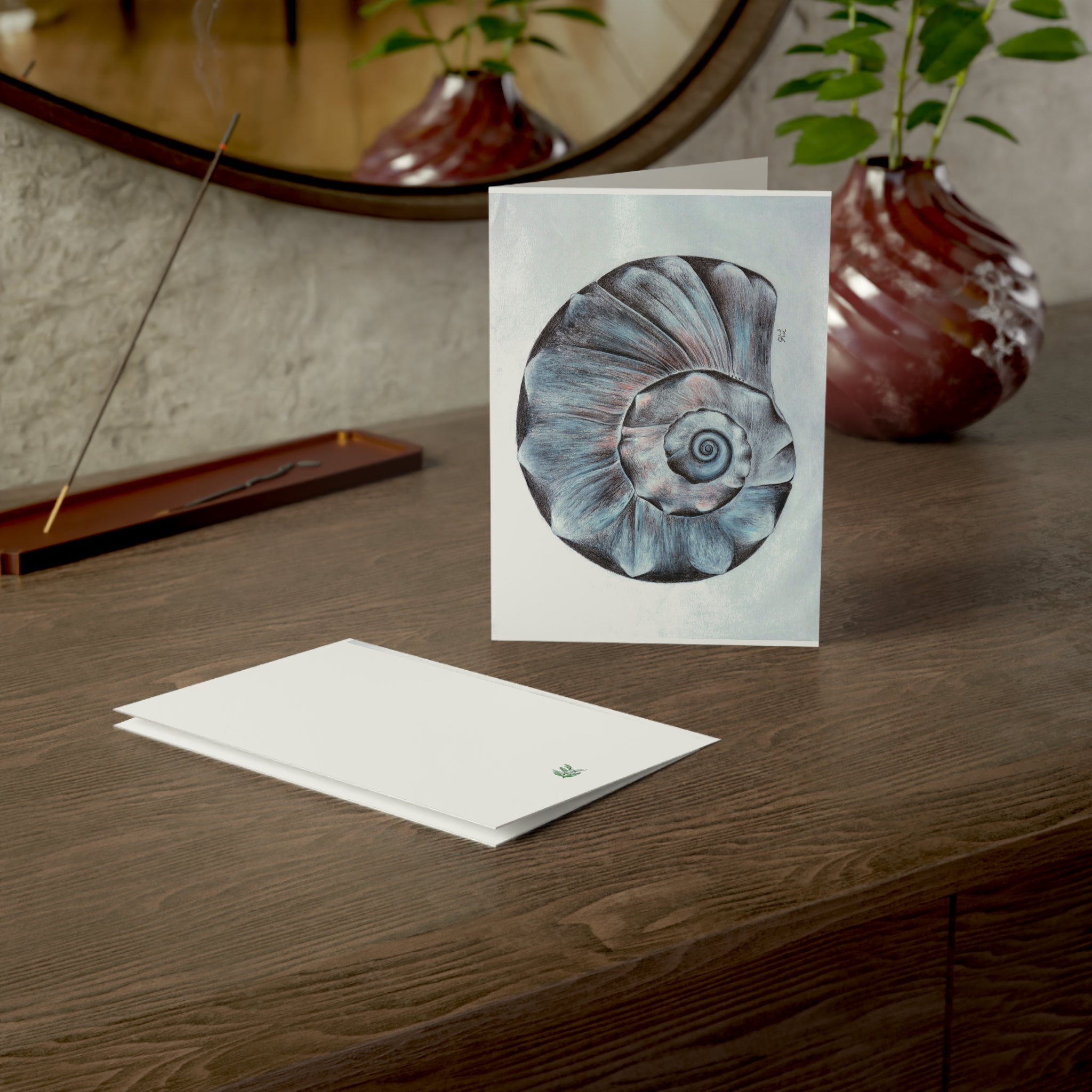 Welk Shell Greeting Cards (1, 10, 30, and 50pcs)