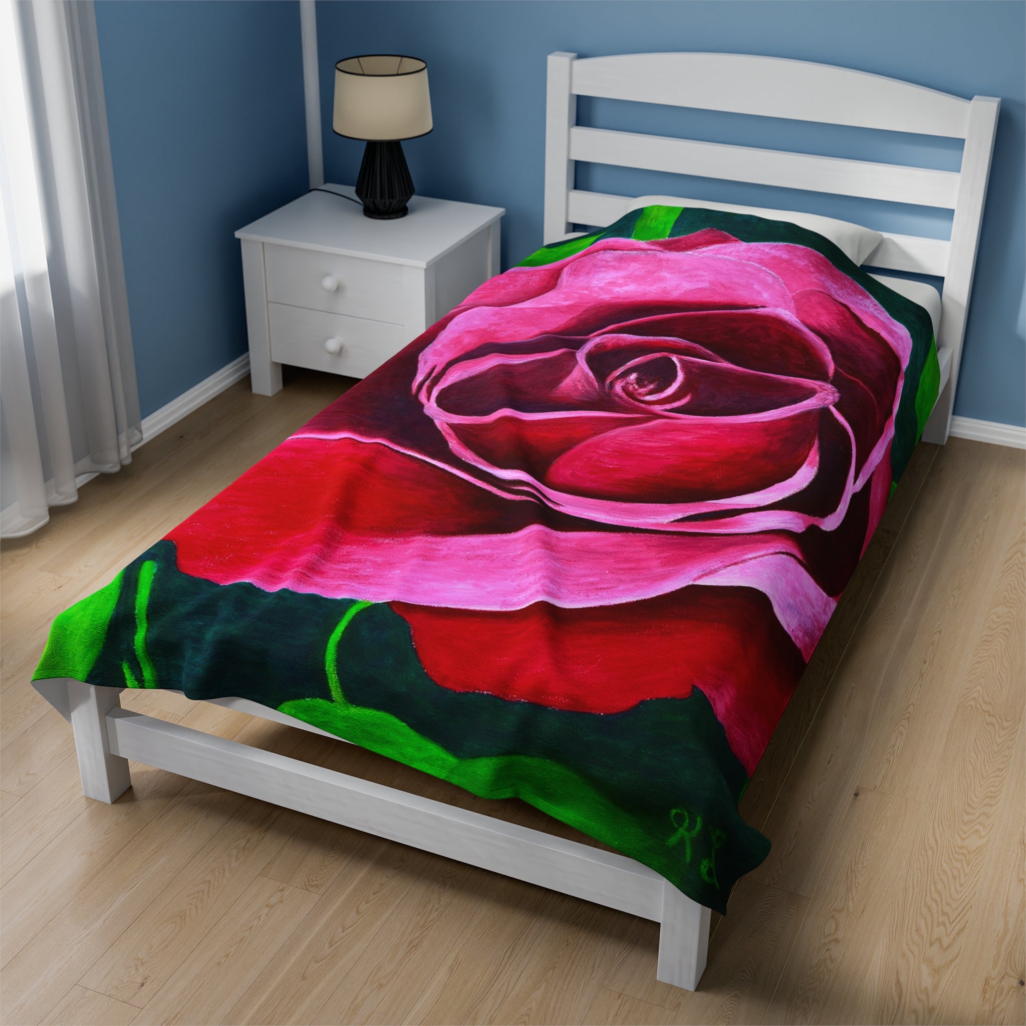 Second Rose Velveteen Plush Blanket