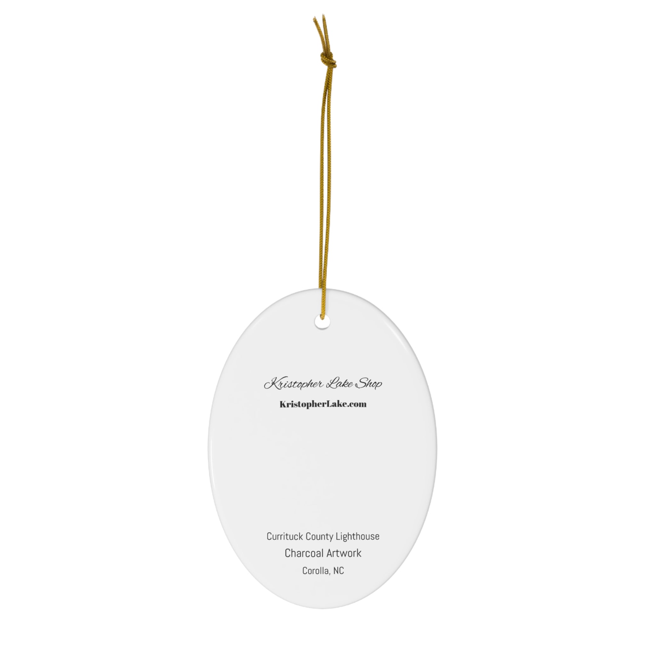 Currituck Lighthouse Ceramic Ornament, Signature Collection