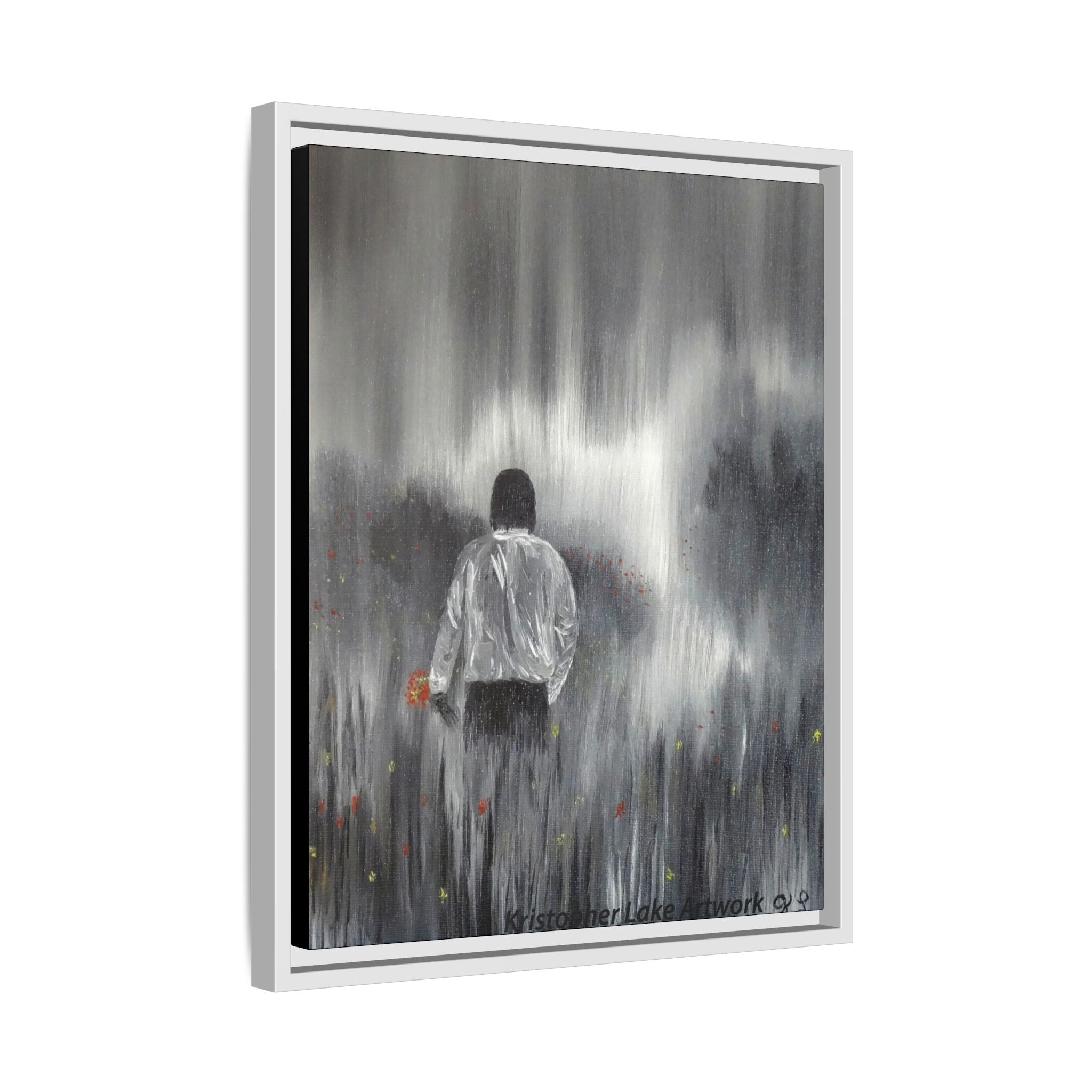 Dreamer painting Matte Canvas, Framed (Multi-color)