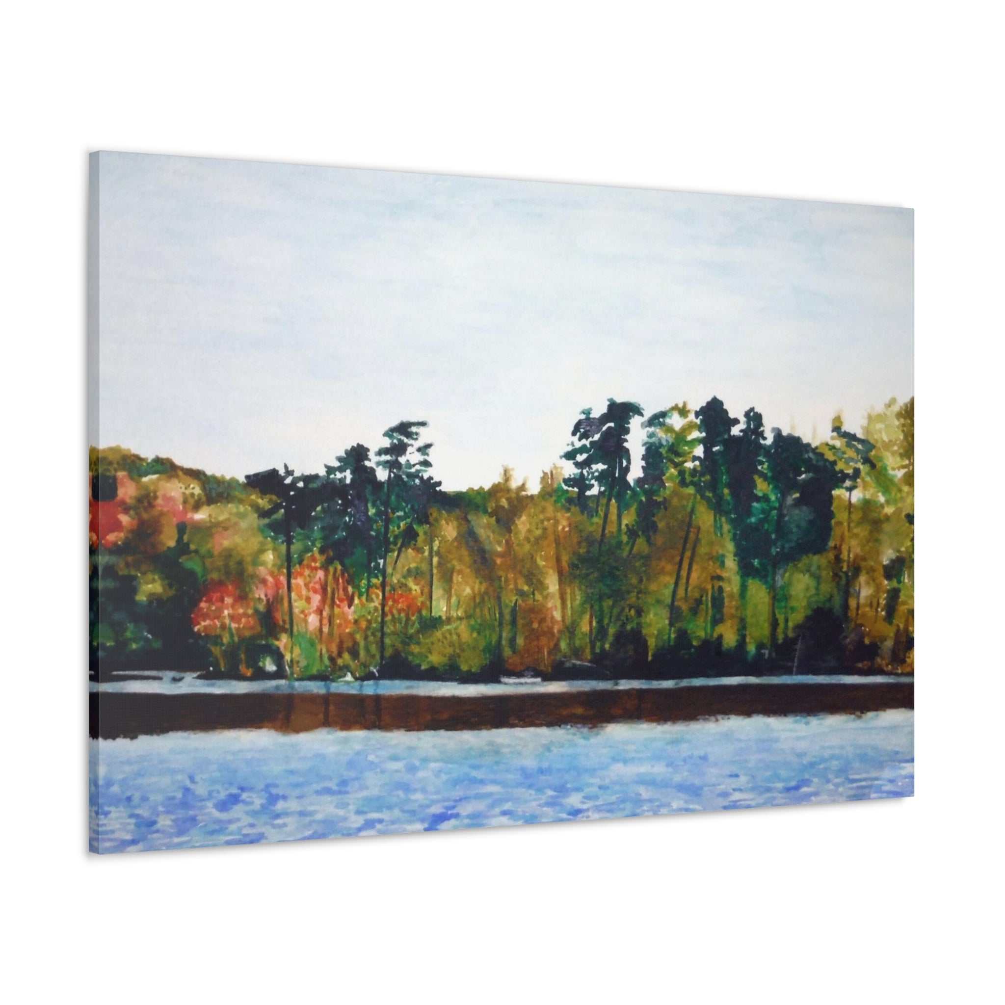 Lake Kayaking Canvas Gallery Wraps