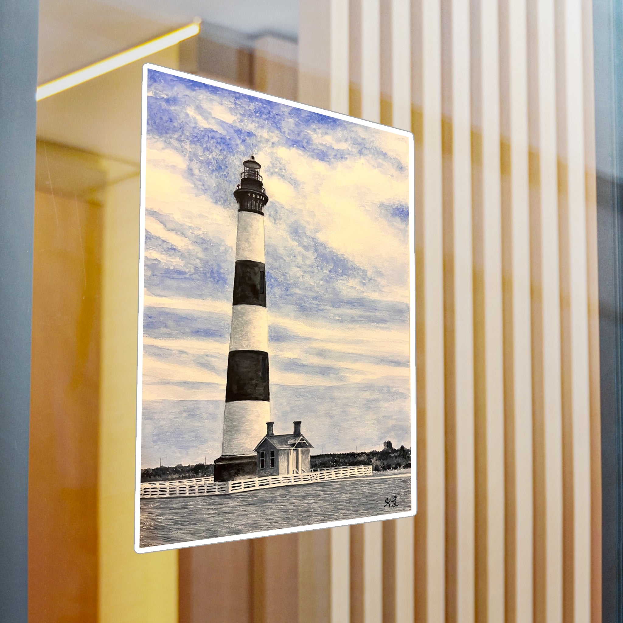 Bodie Island Lighthouse Kiss-Cut Vinyl Decals