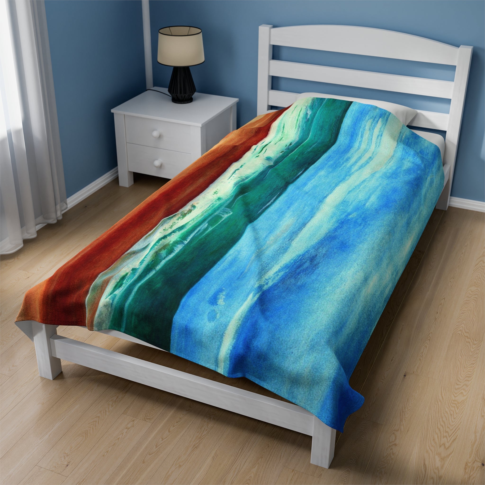 E Dogwood Beach Access Velveteen Plush Blanket