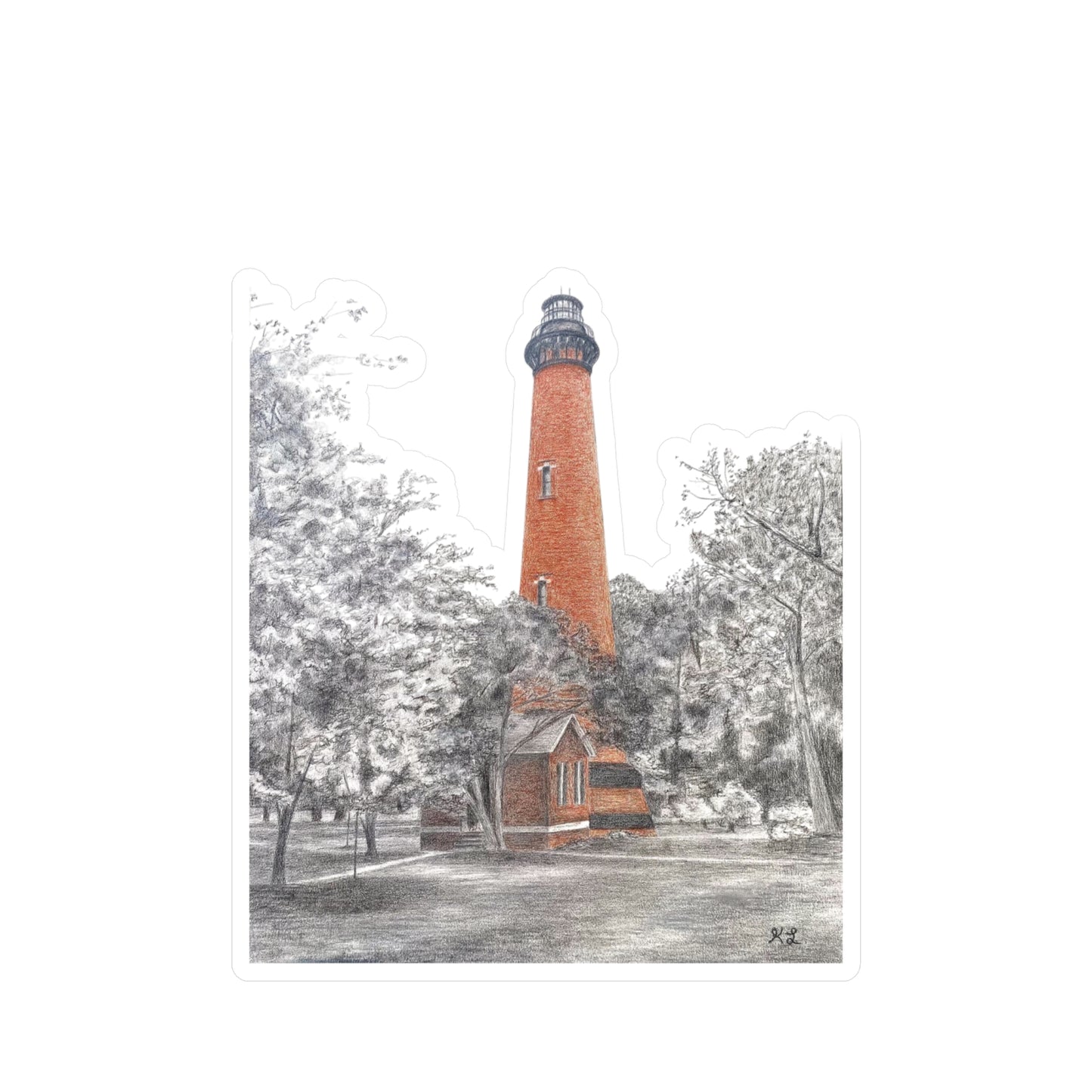 Currituck Lighthouse Vinyl Decals