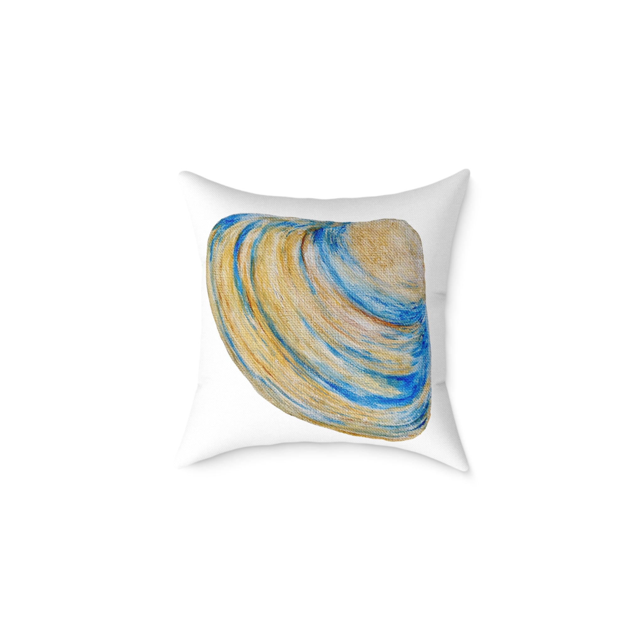 Clam Shell Square Canvas Pillow