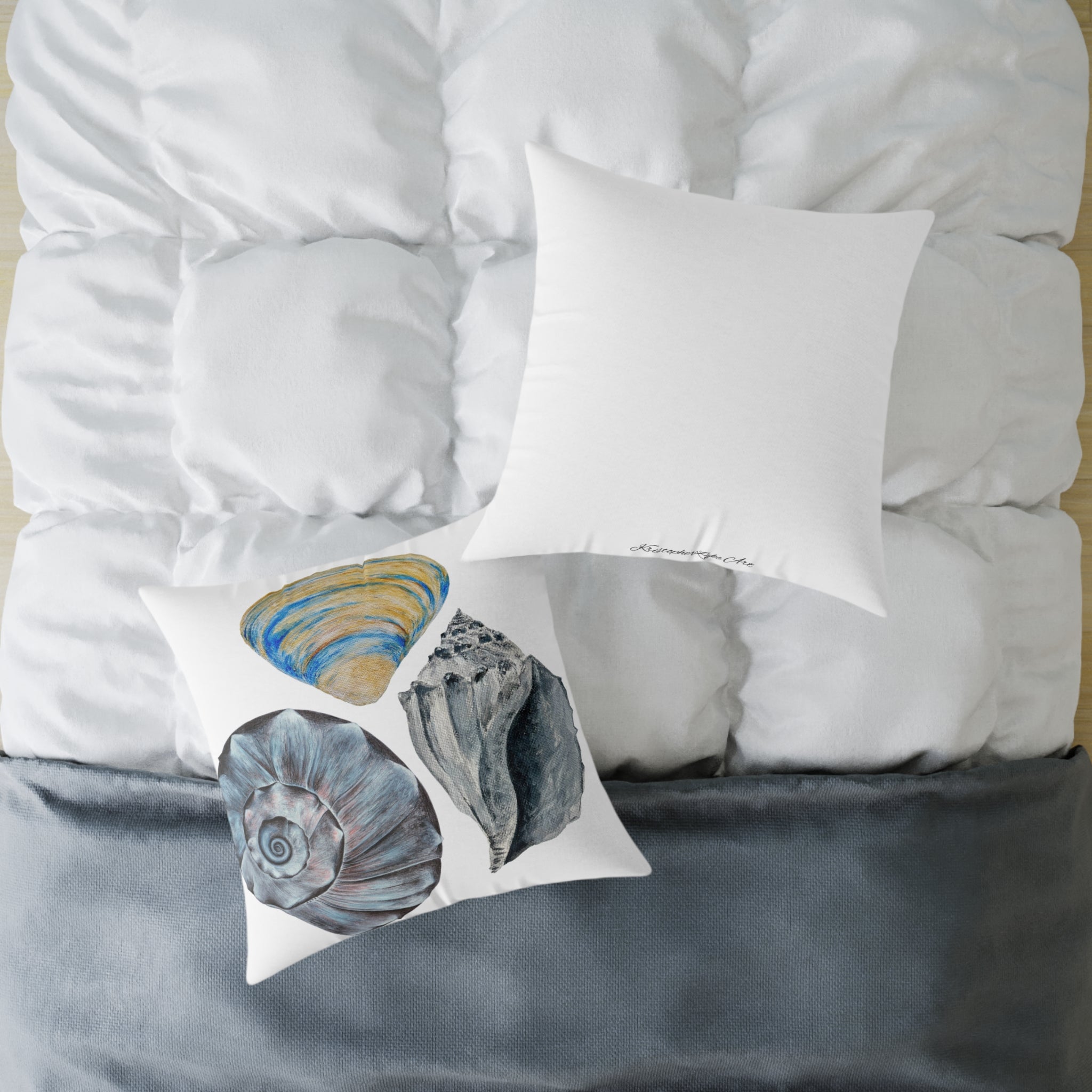 Welk Shell Square Canvas Pillow