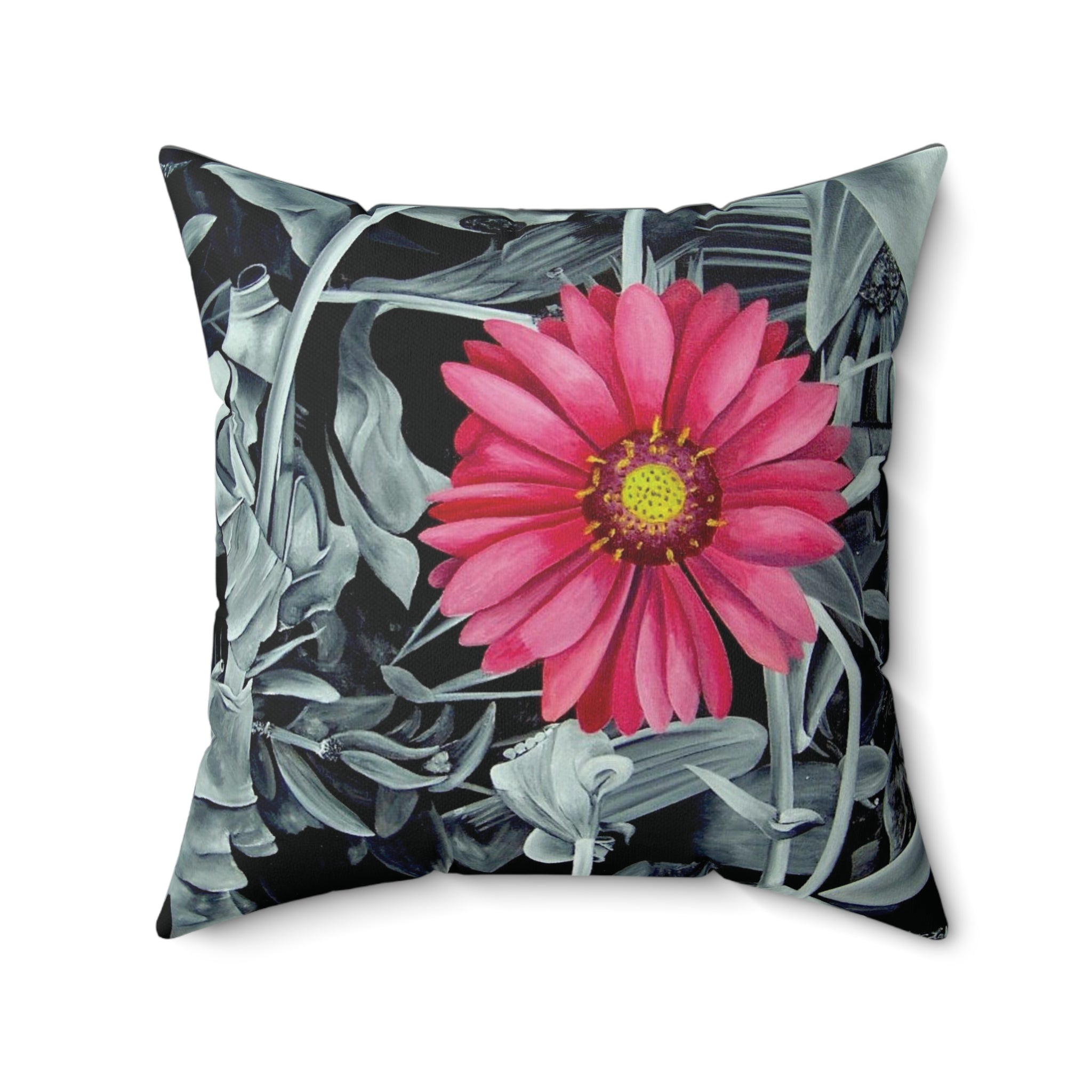 Growth Flower Square Pillow