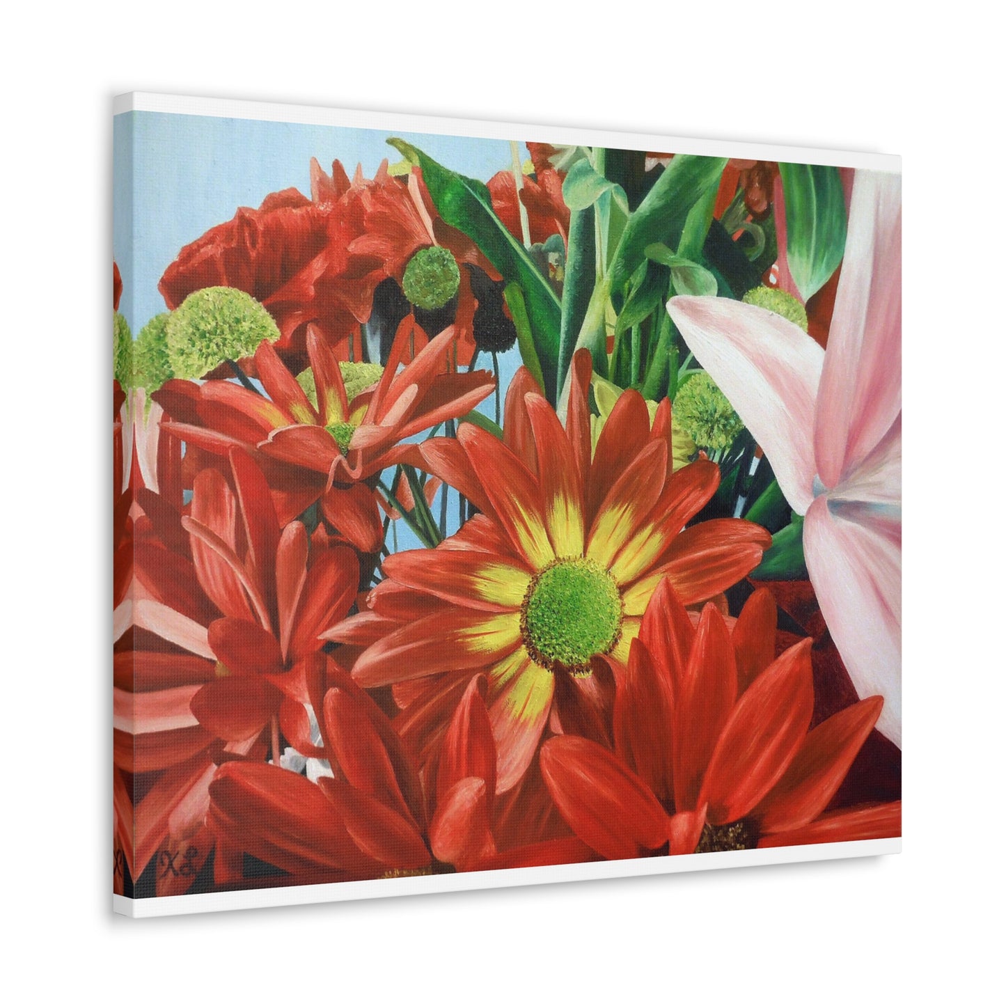 Gallery Print of the Original Oil Painting "Bunch Of Flowers"
