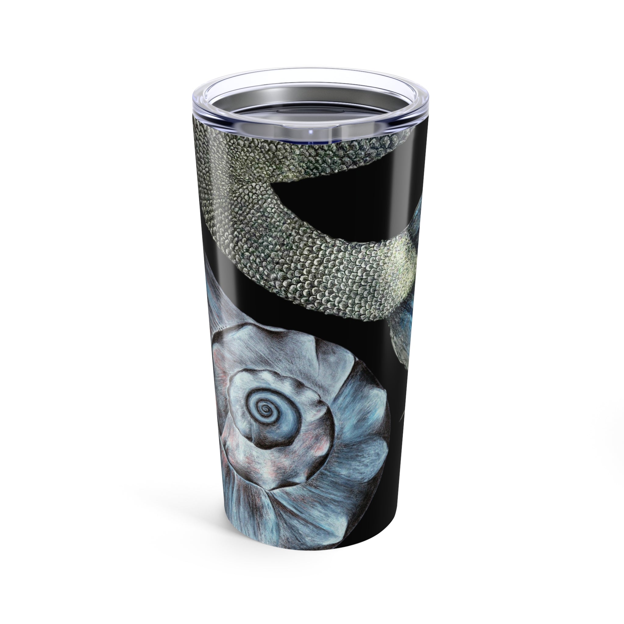 Welk shell and Mermaid Tail Tumbler 20oz