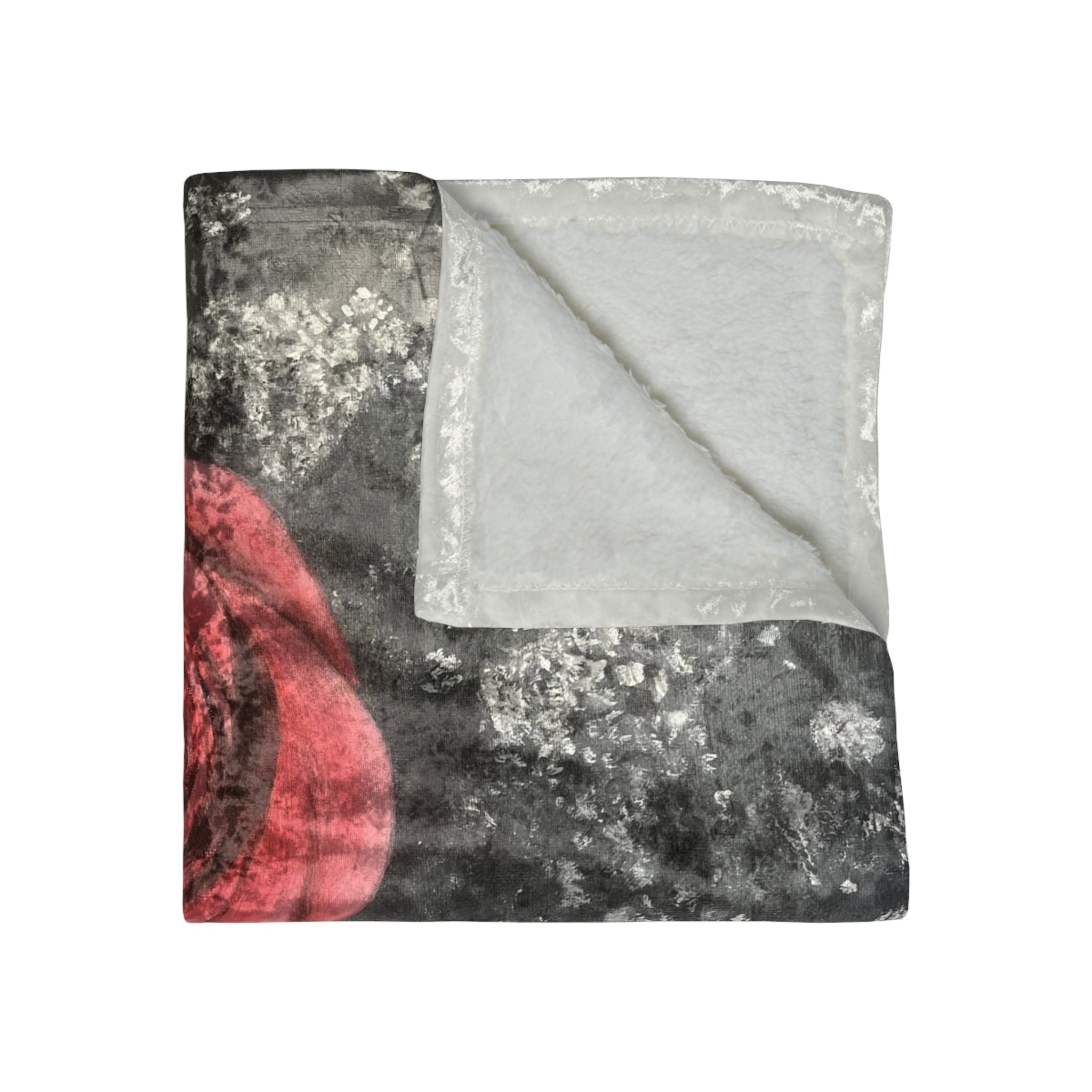 Artist Rose Crushed Velvet Blanket