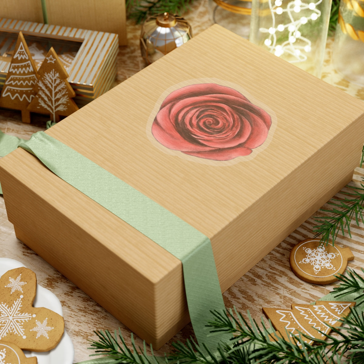 Artist Rose Kiss-Cut Stickers