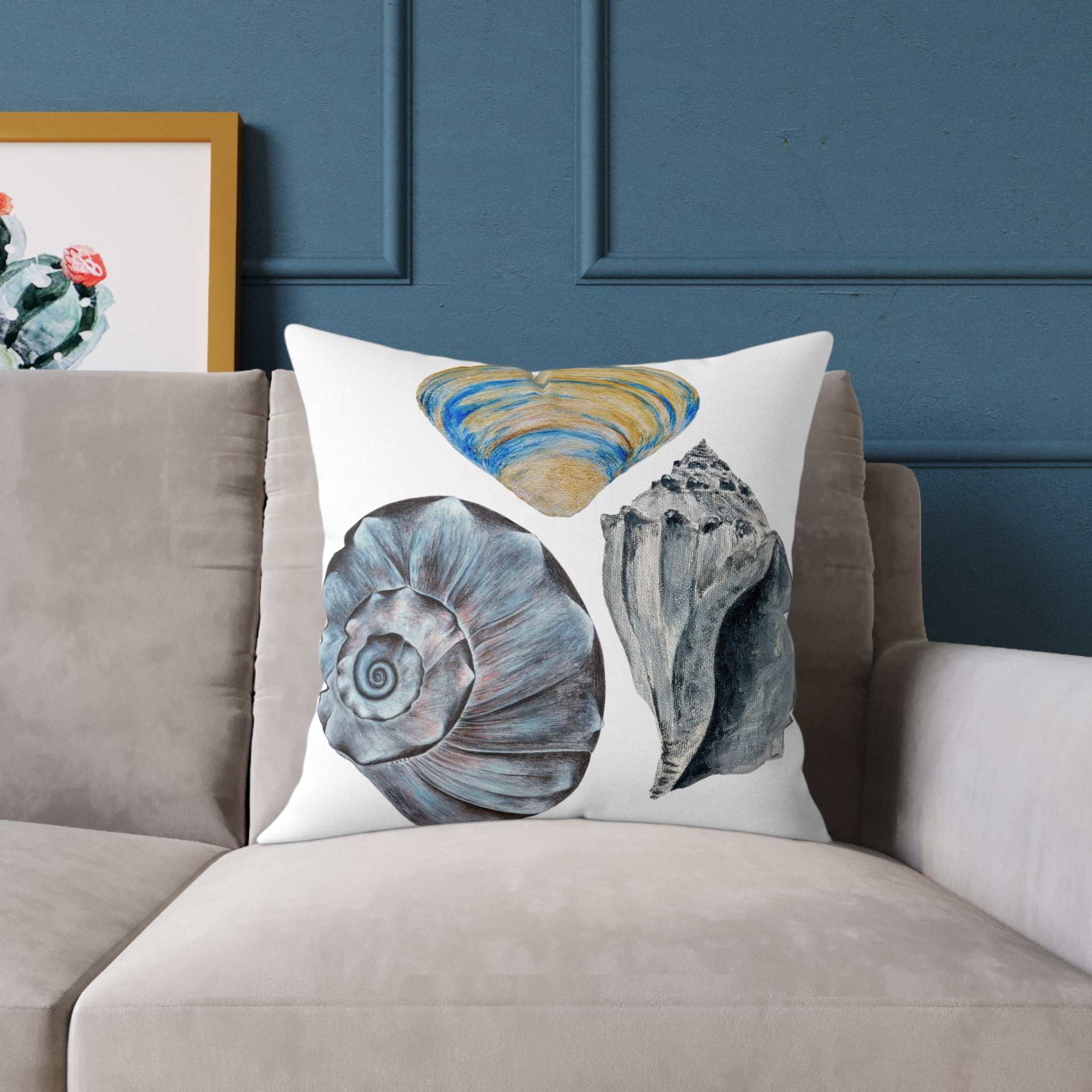Welk Shell Square Canvas Pillow