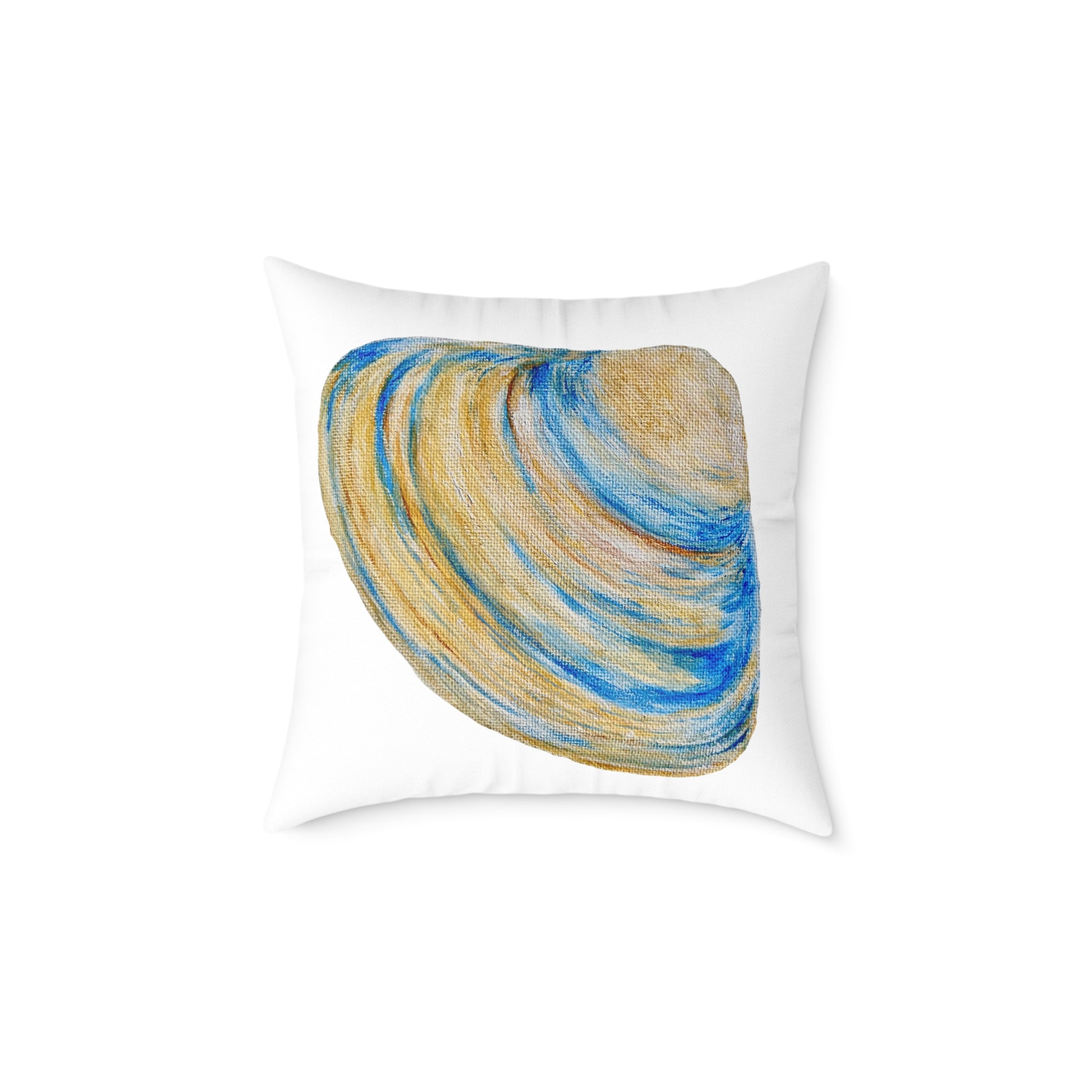 Clam Shell Square Canvas Pillow