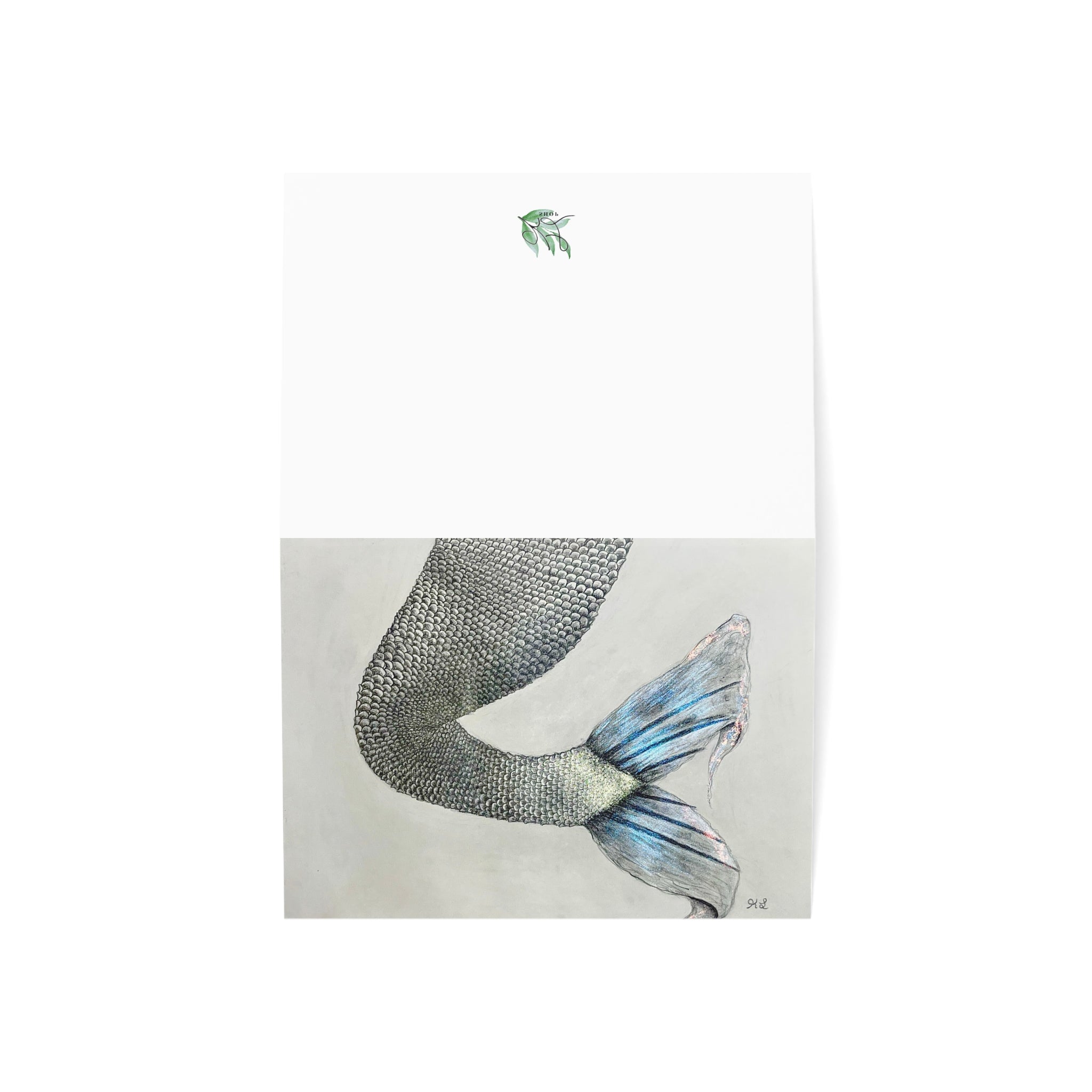 Mermaid tail Greeting Cards (1, 10, 30, and 50pcs)
