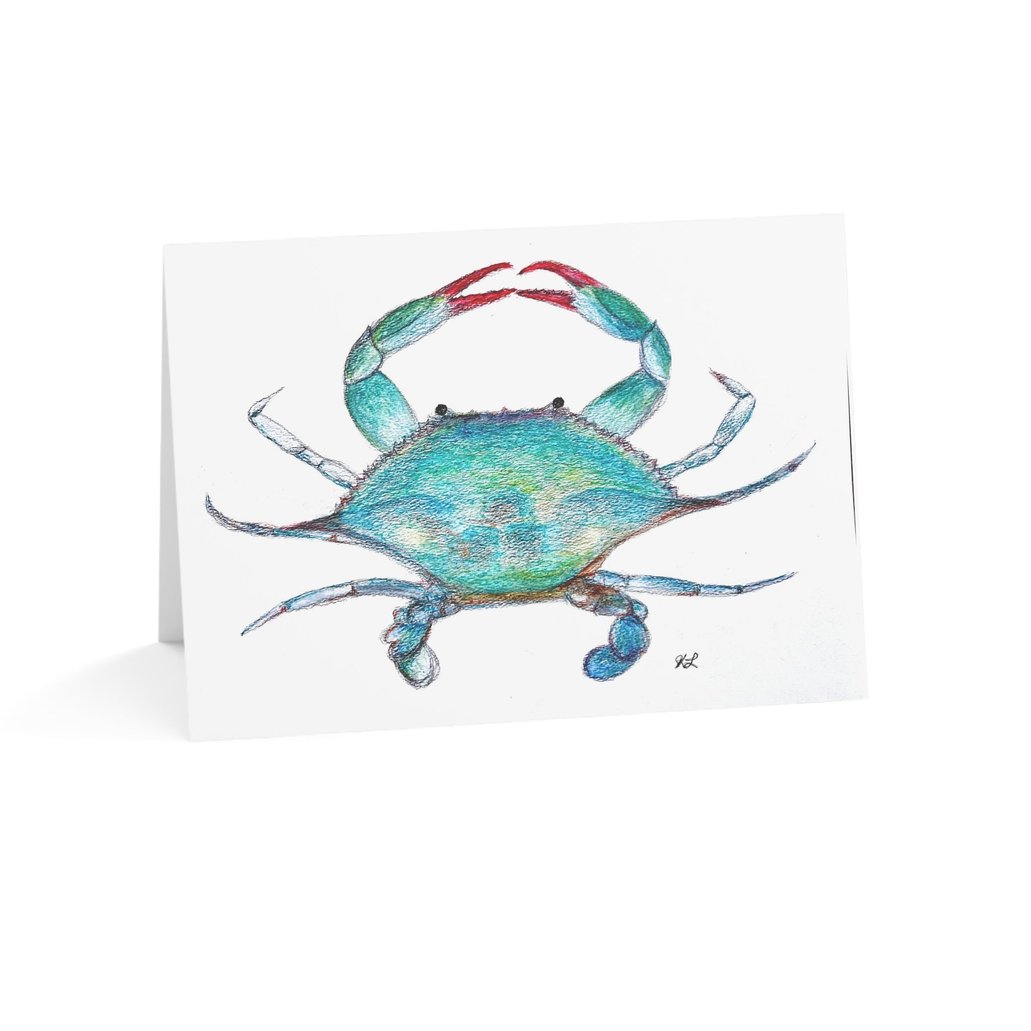 Blue Crab Greeting Cards (1, 10, 30, and 50pcs)