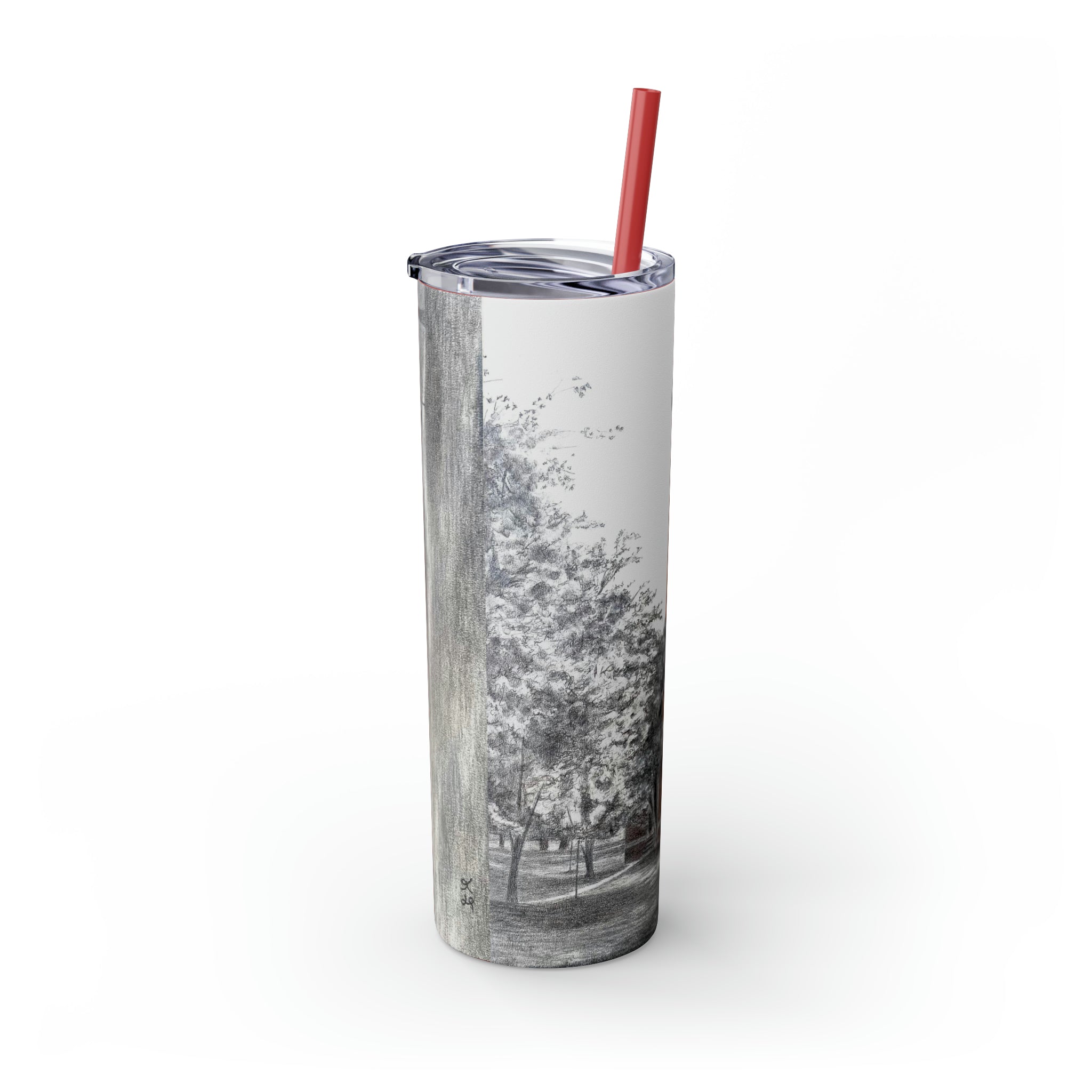 Currituck Lighthouse Skinny Tumbler with Straw, 20oz